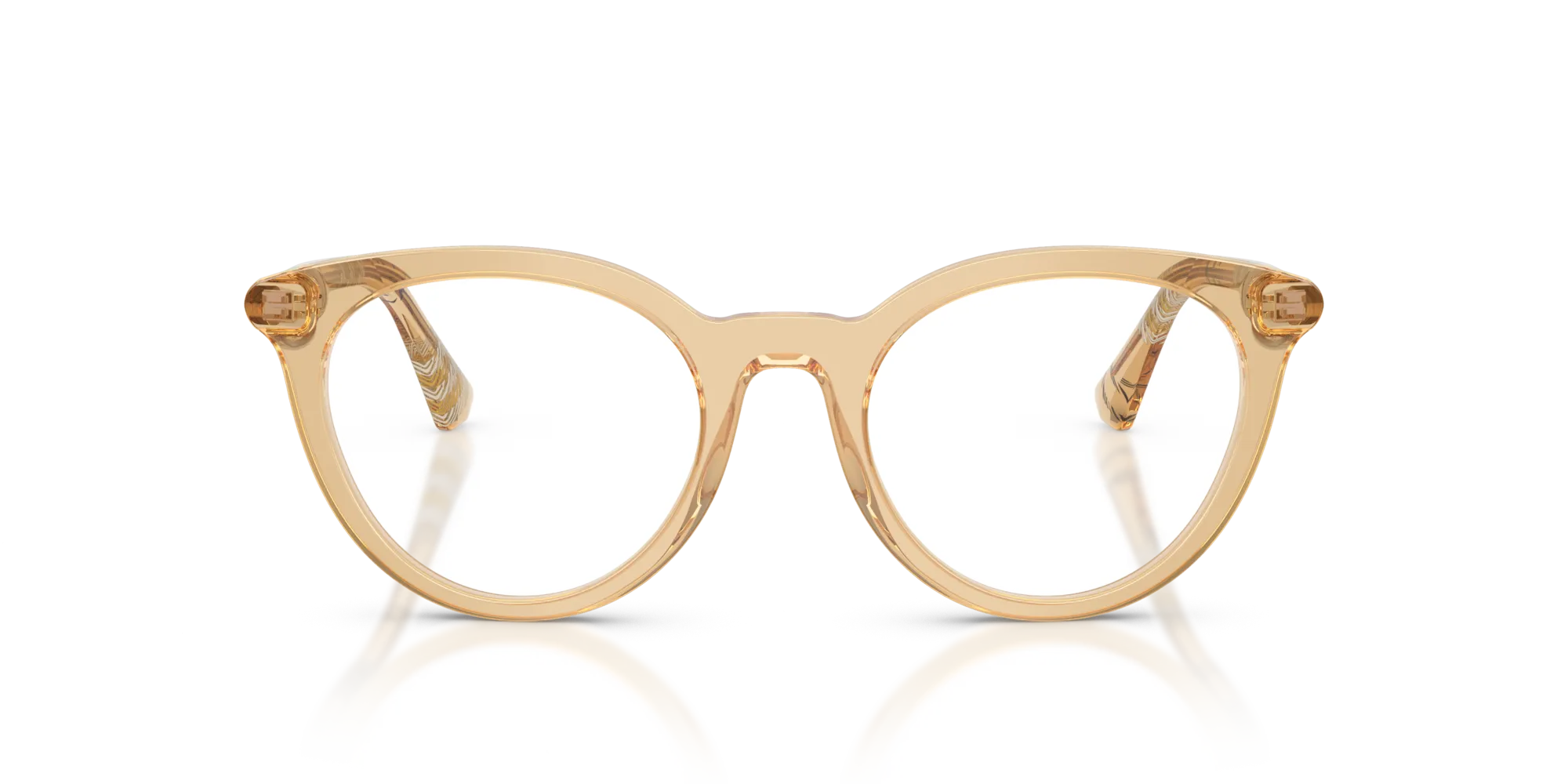Burberry BE2429 4167 Montature da vista Acetato Beige Rotonda Normale - immagine 3