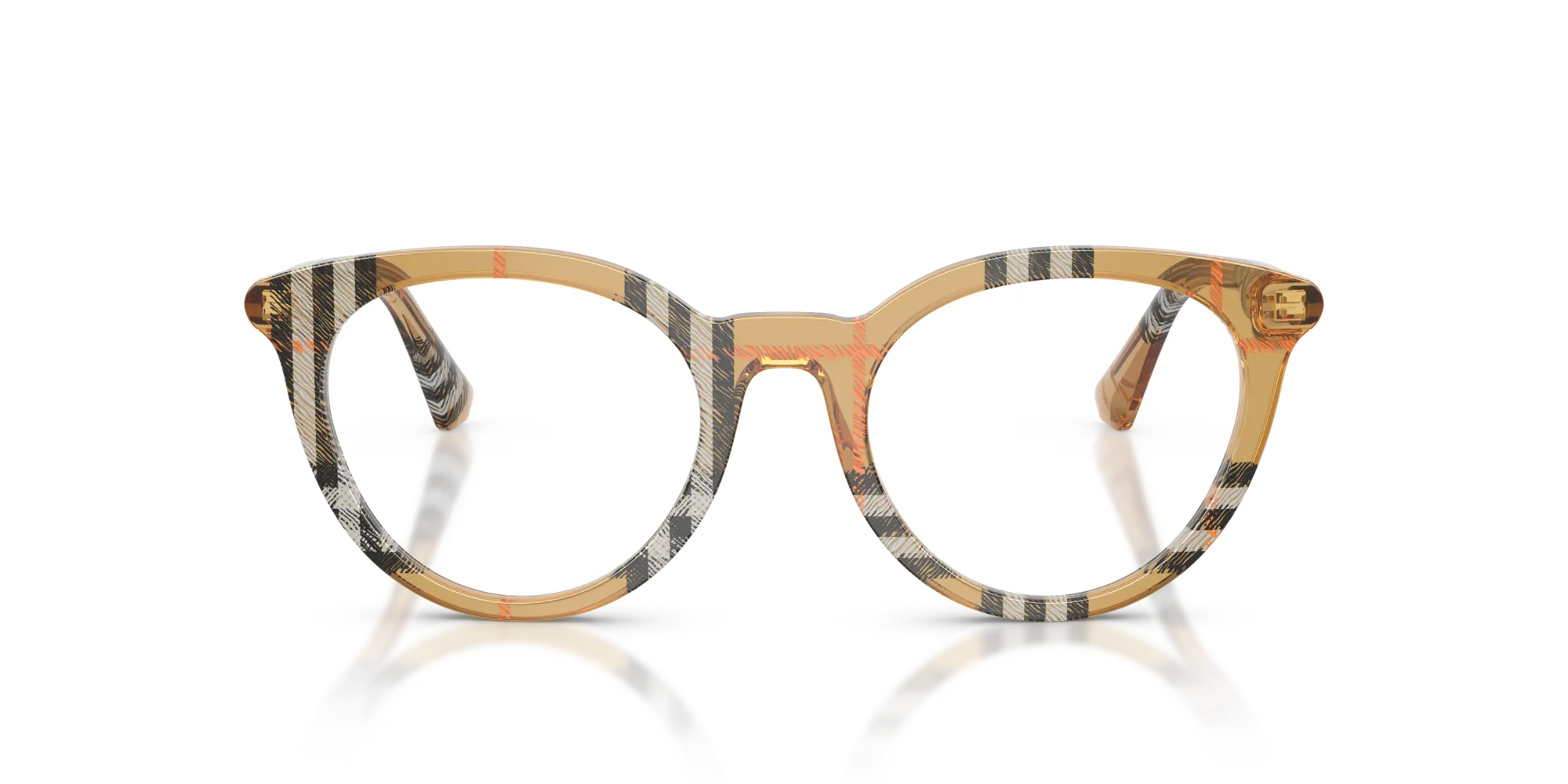 Burberry BE2429 4163 Montature da vista Acetato Marrone Rotonda Normale - immagine 3