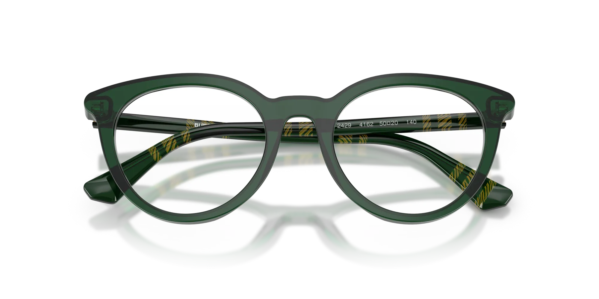 Burberry BE2429 4162 Montature da vista Acetato Verde Rotonda Normale - immagine 2