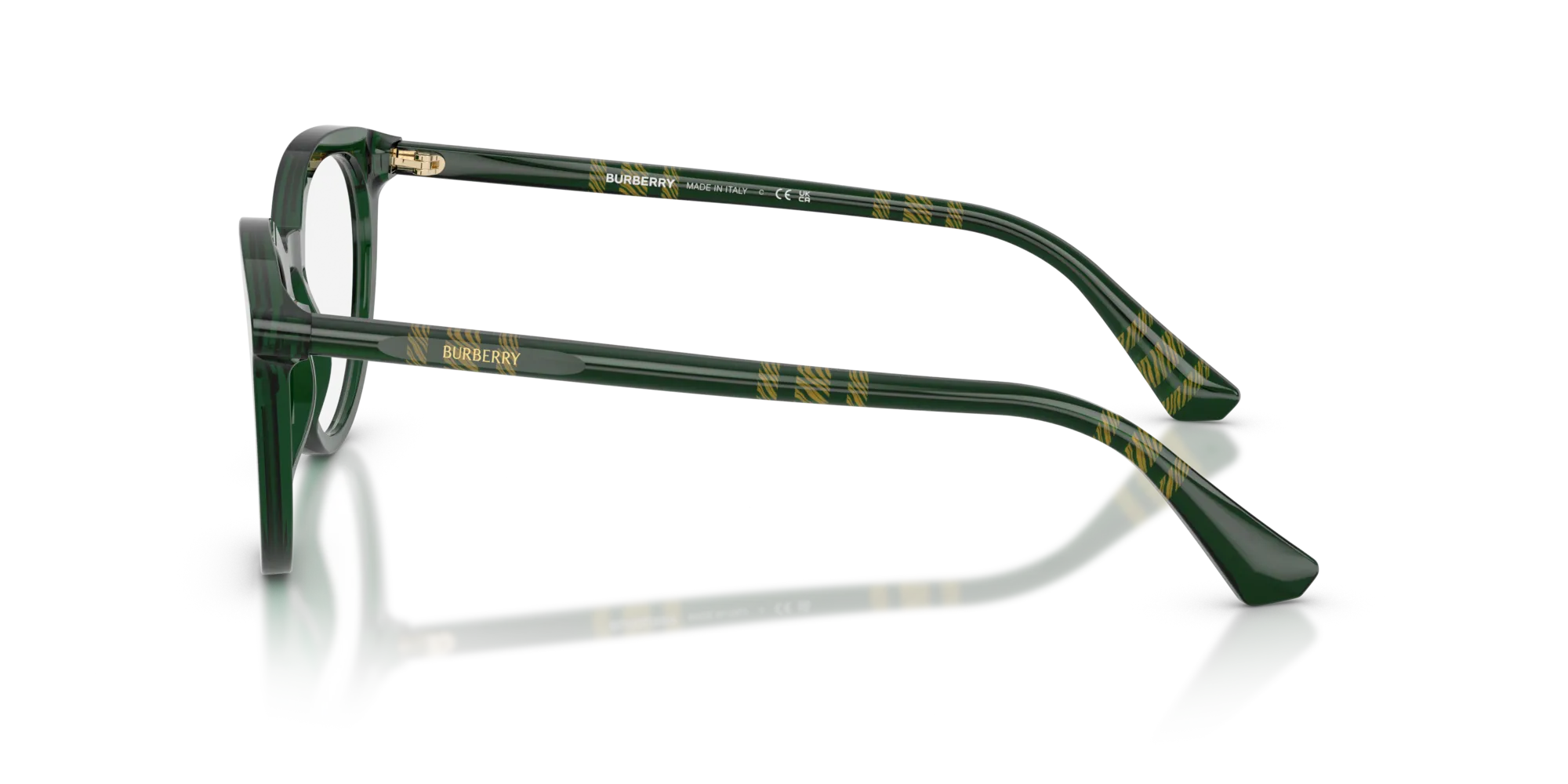 Burberry BE2429 4162 Montature da vista Acetato Verde Rotonda Normale - immagine 4