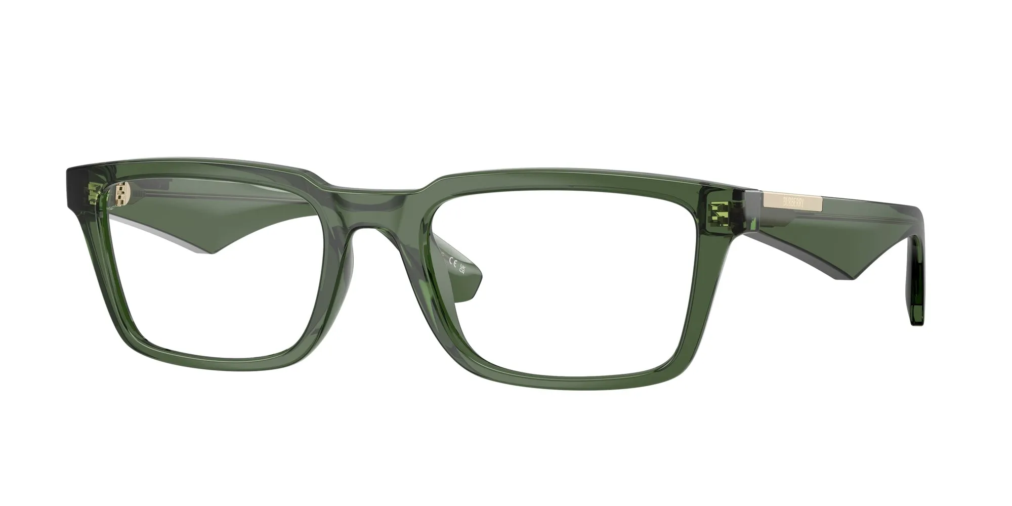 Burberry BE2428U 4174 Montature da vista Iniettato Verde Squadrata Normale - immagine 1