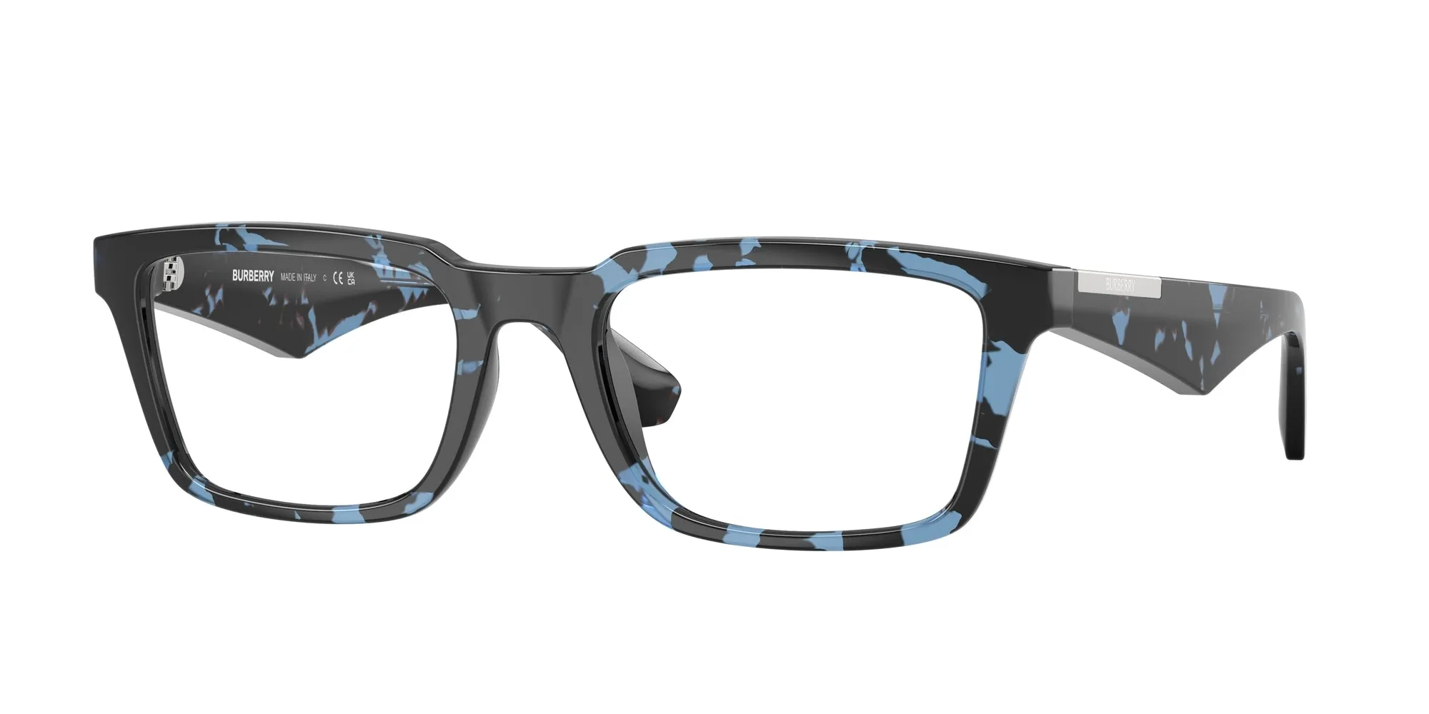 Burberry BE2428U 4111 Montature da vista Iniettato Blu Squadrata Normale - immagine 1