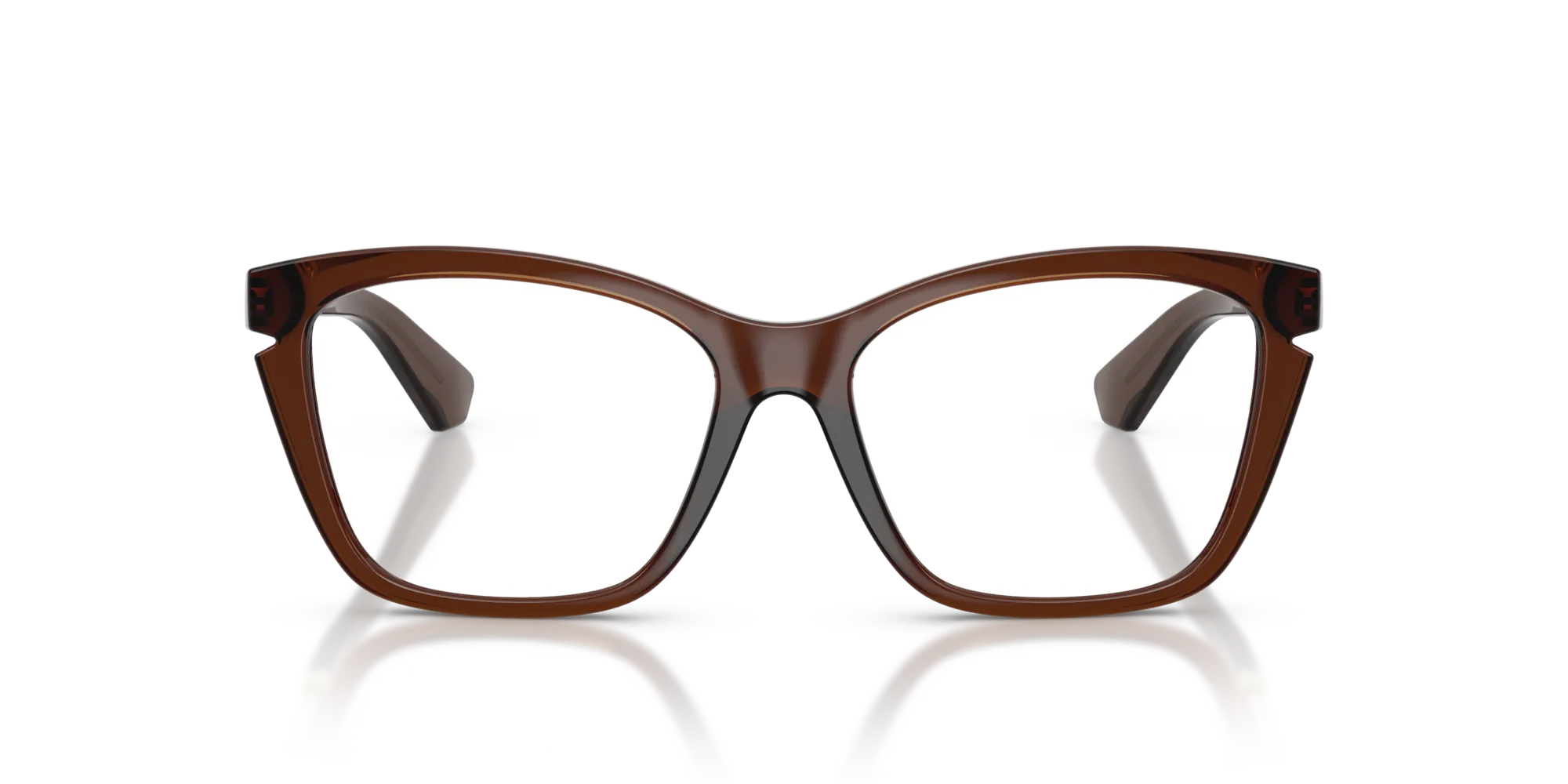 Burberry BE2427U 4116 Montature da vista Iniettato Marrone Cat Eye Normale - immagine 3