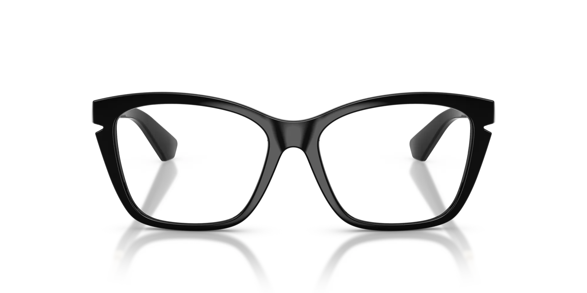 Burberry BE2427U 3001 Montature da vista Iniettato Nero Cat Eye Normale - immagine 3