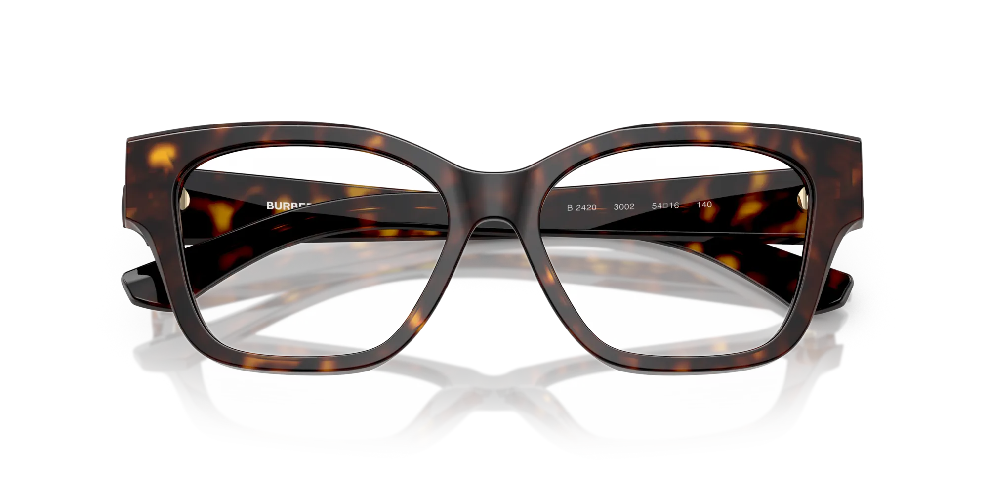 Burberry BE2420 3002 Montature da vista Acetato Marrone Cat Eye Normale - immagine 2