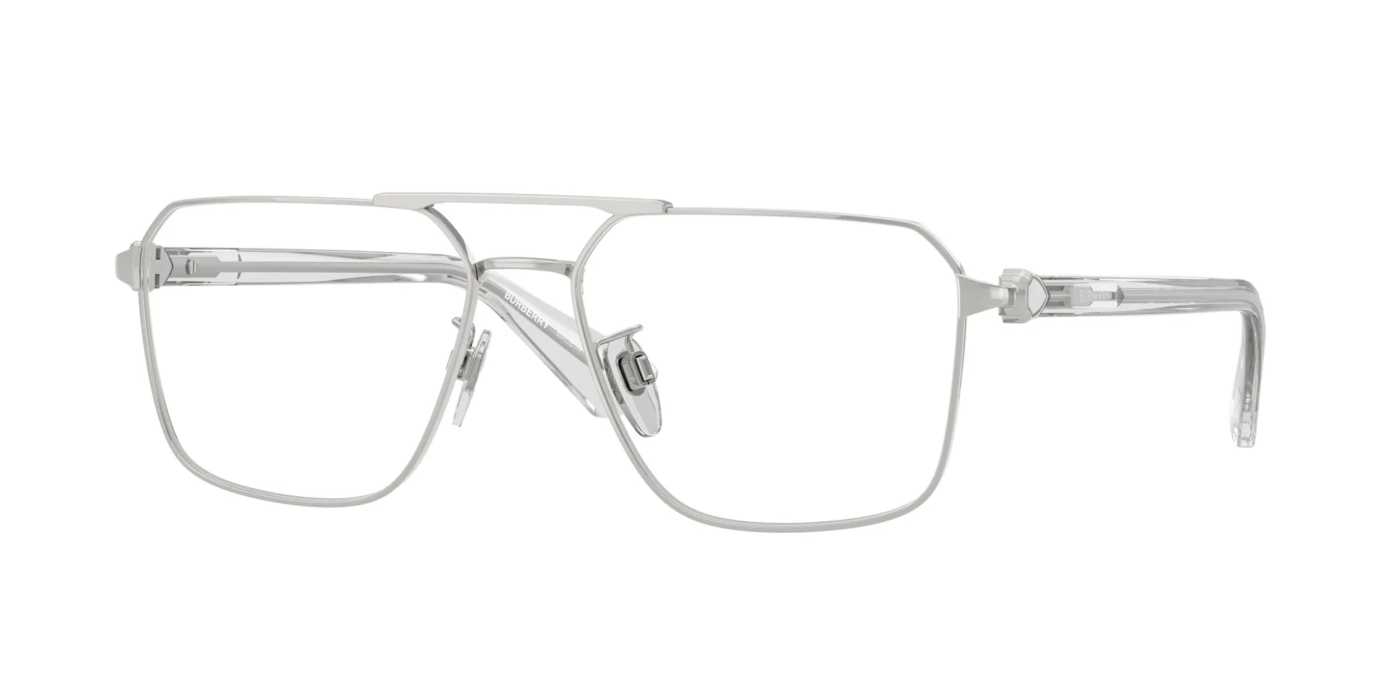 Burberry BE1395D 1005 Montature da vista Metallo Argento Geometrica Normale - immagine 1