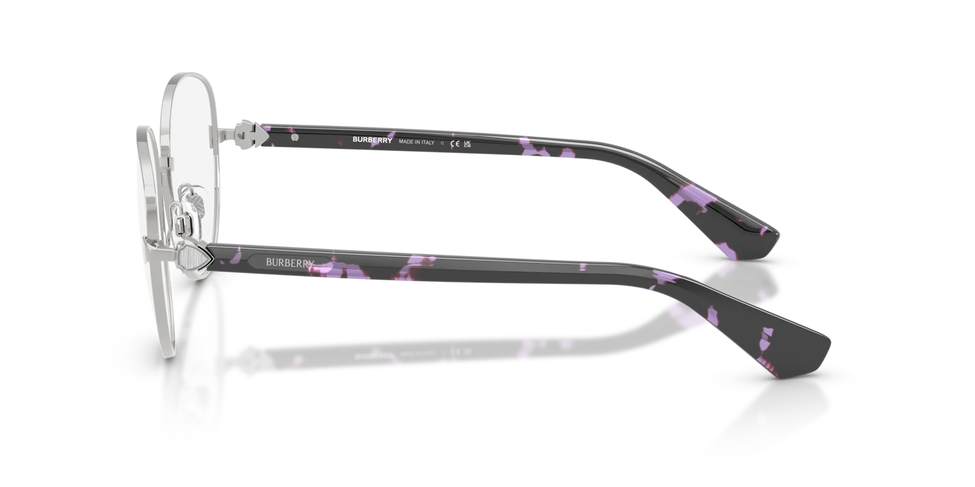 Burberry BE1394 1005 Montature da vista Metallo Argento Pantos Normale - immagine 4