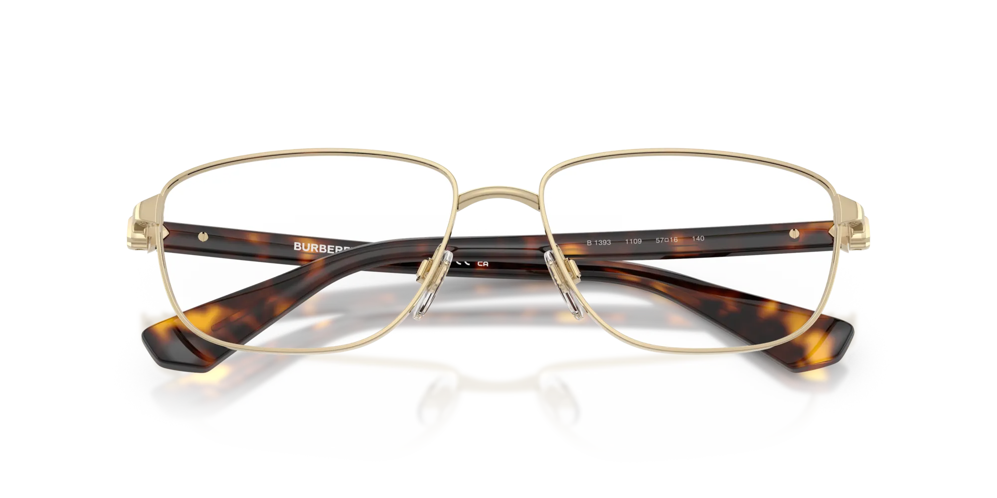 Burberry BE1393 1109 Montature da vista Metallo Oro Squadrata Normale - immagine 2