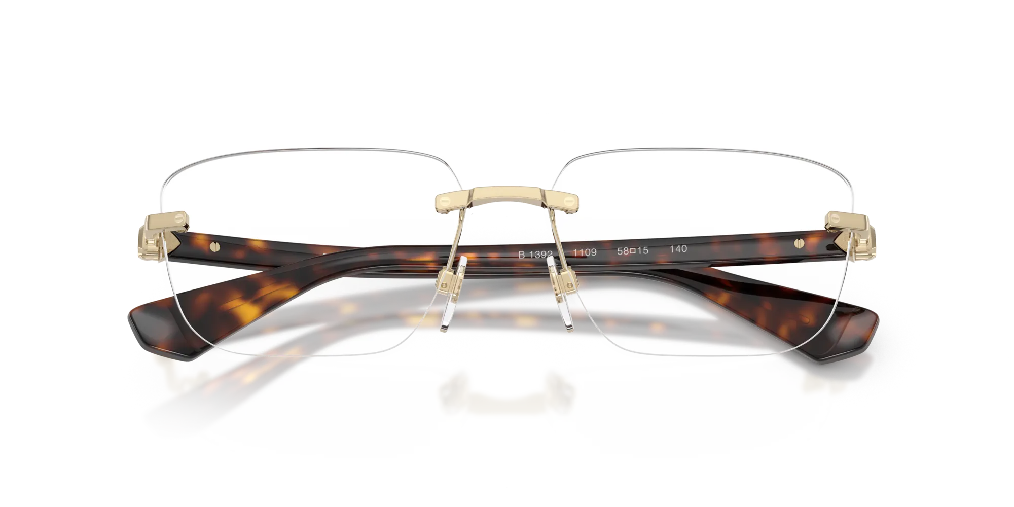 Burberry BE1392 1109 Montature da vista Metallo Oro Squadrata Normale - immagine 2