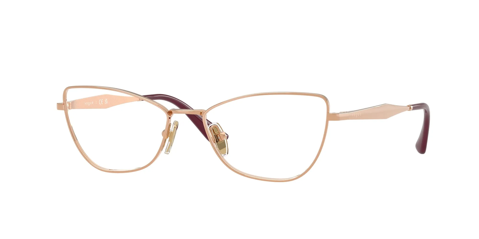 VOGUE EYEWEAR VO4333 5152 Montature da vista Metallo Oro Farfalla Normale - immagine 1