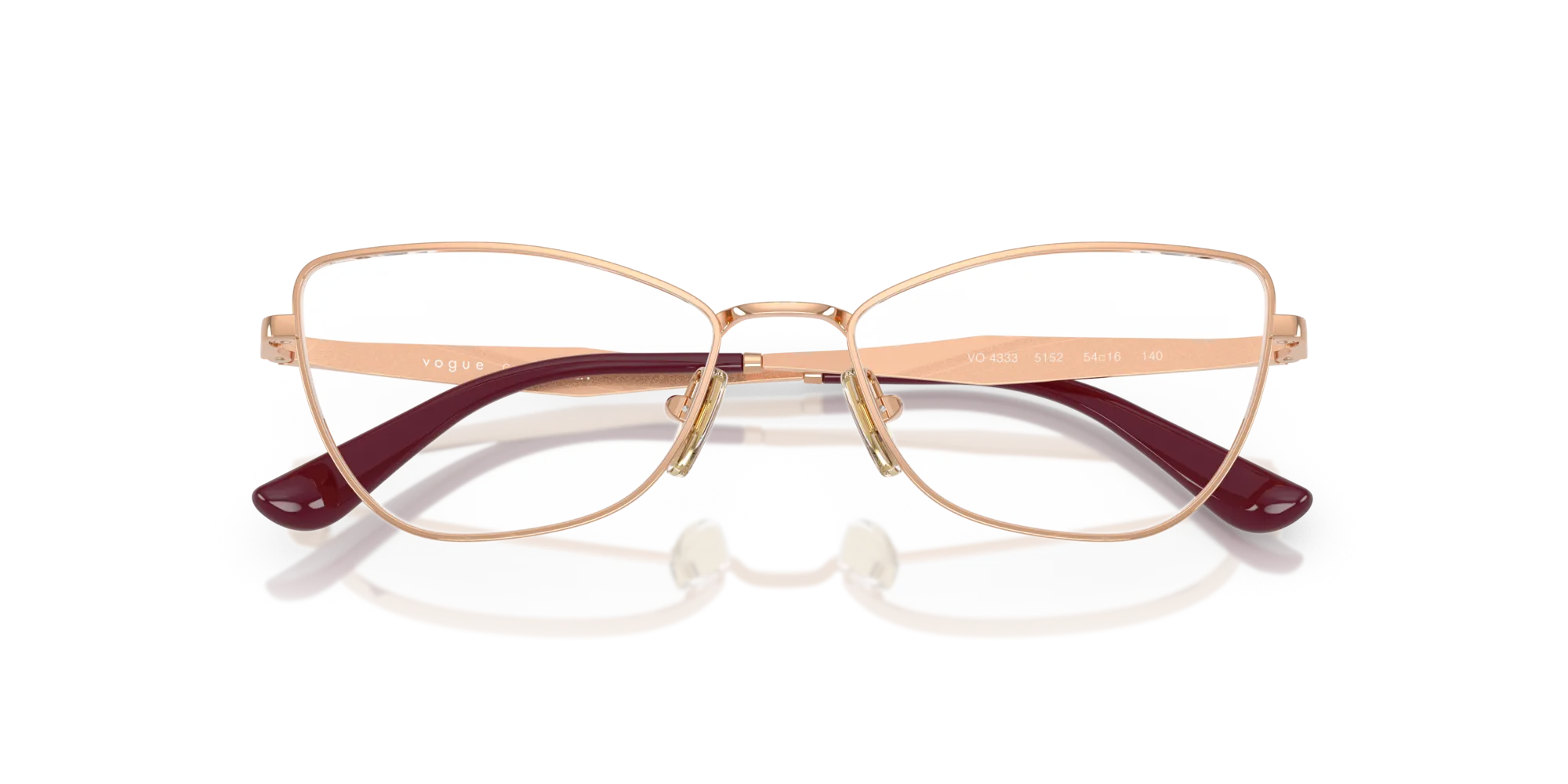 VOGUE EYEWEAR VO4333 5152 Montature da vista Metallo Oro Farfalla Normale - immagine 2
