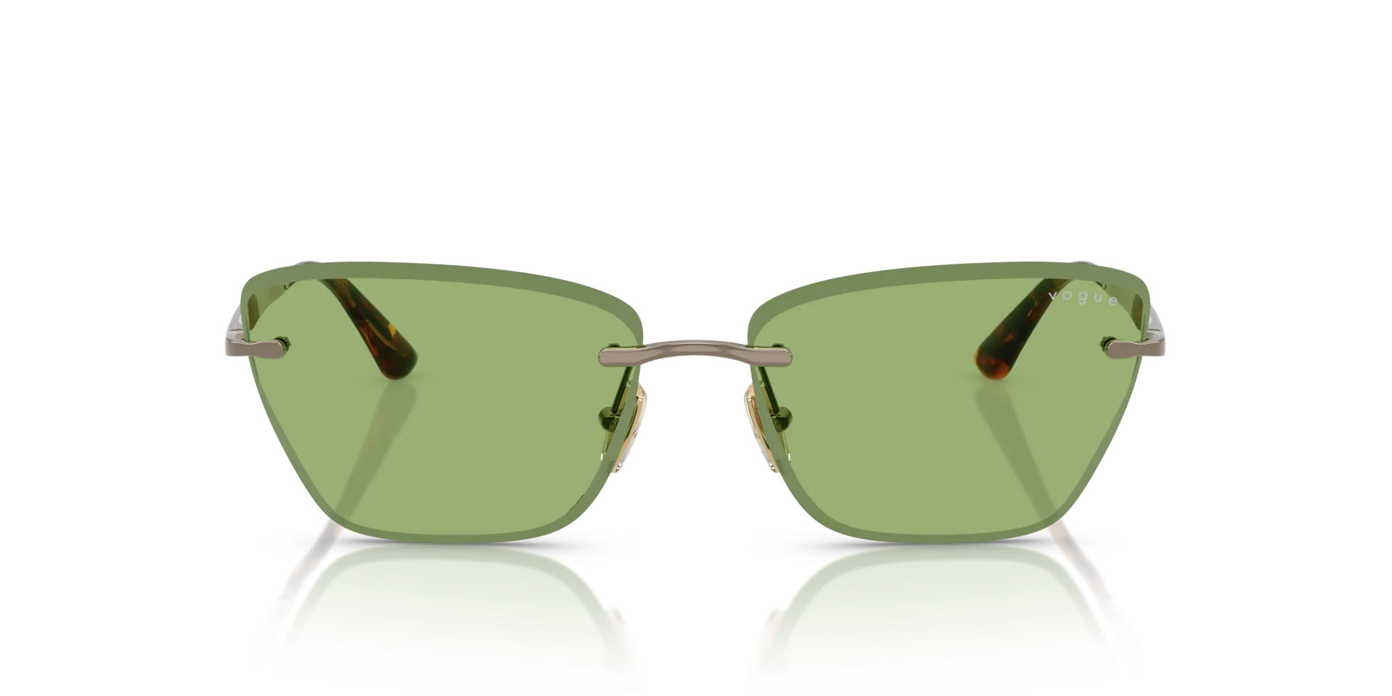 VOGUE EYEWEAR VO4332S 5138/2 Occhiali da sole Metallo Marrone Verde Cat Eye Normale - immagine 3