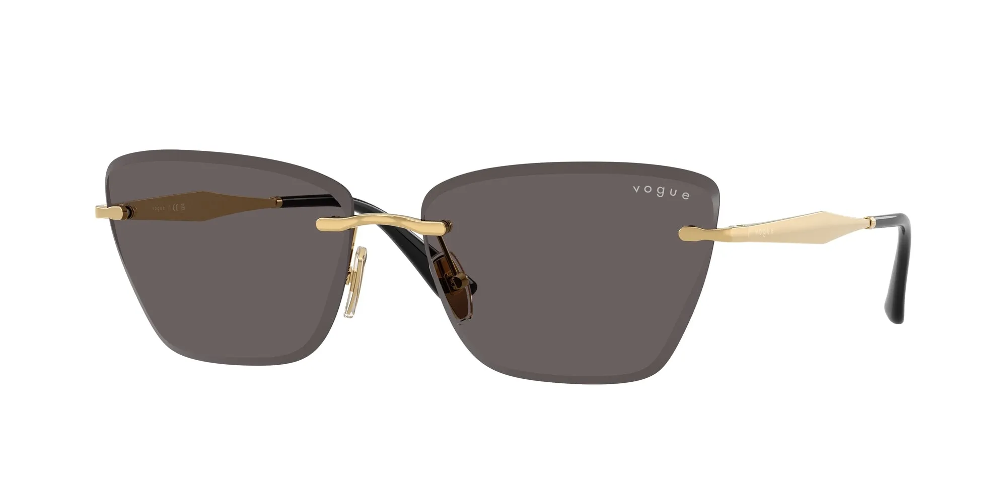 VOGUE EYEWEAR VO4332S 280/87 Occhiali da sole Metallo Oro Grigio Cat Eye Normale - immagine 1