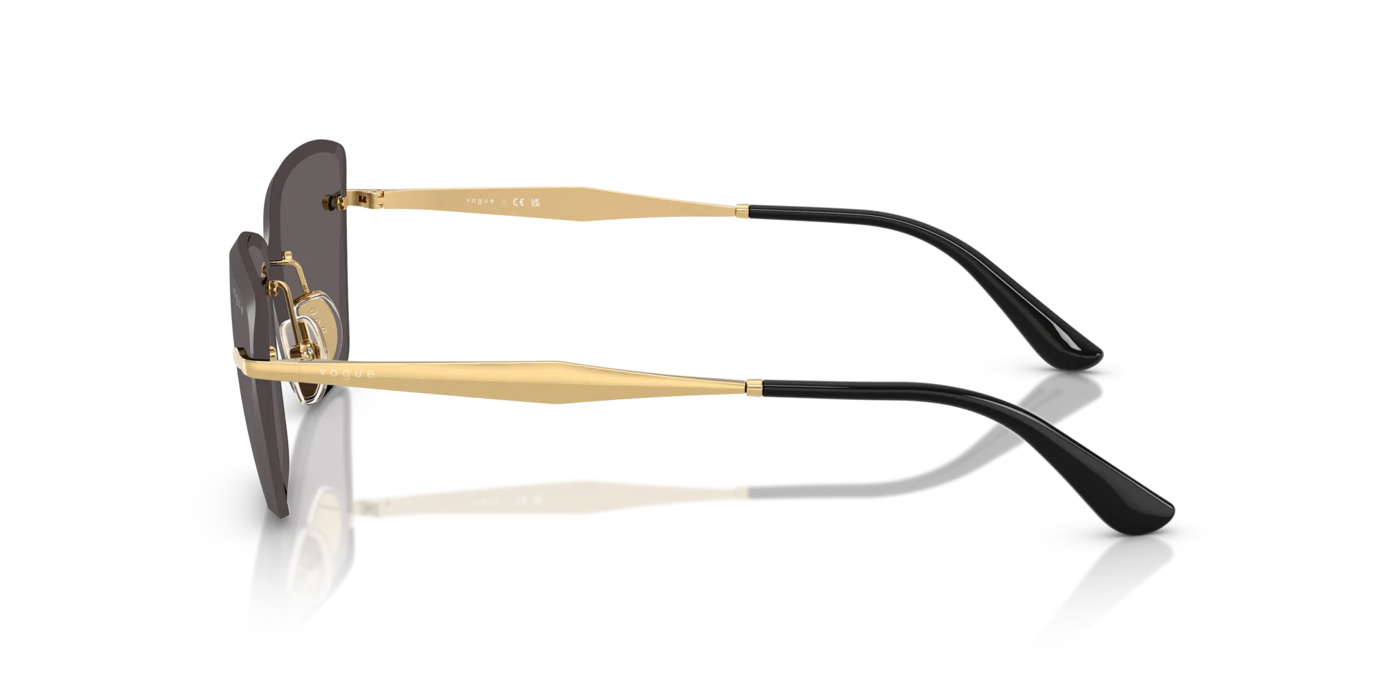 VOGUE EYEWEAR VO4332S 280/87 Occhiali da sole Metallo Oro Grigio Cat Eye Normale - immagine 4