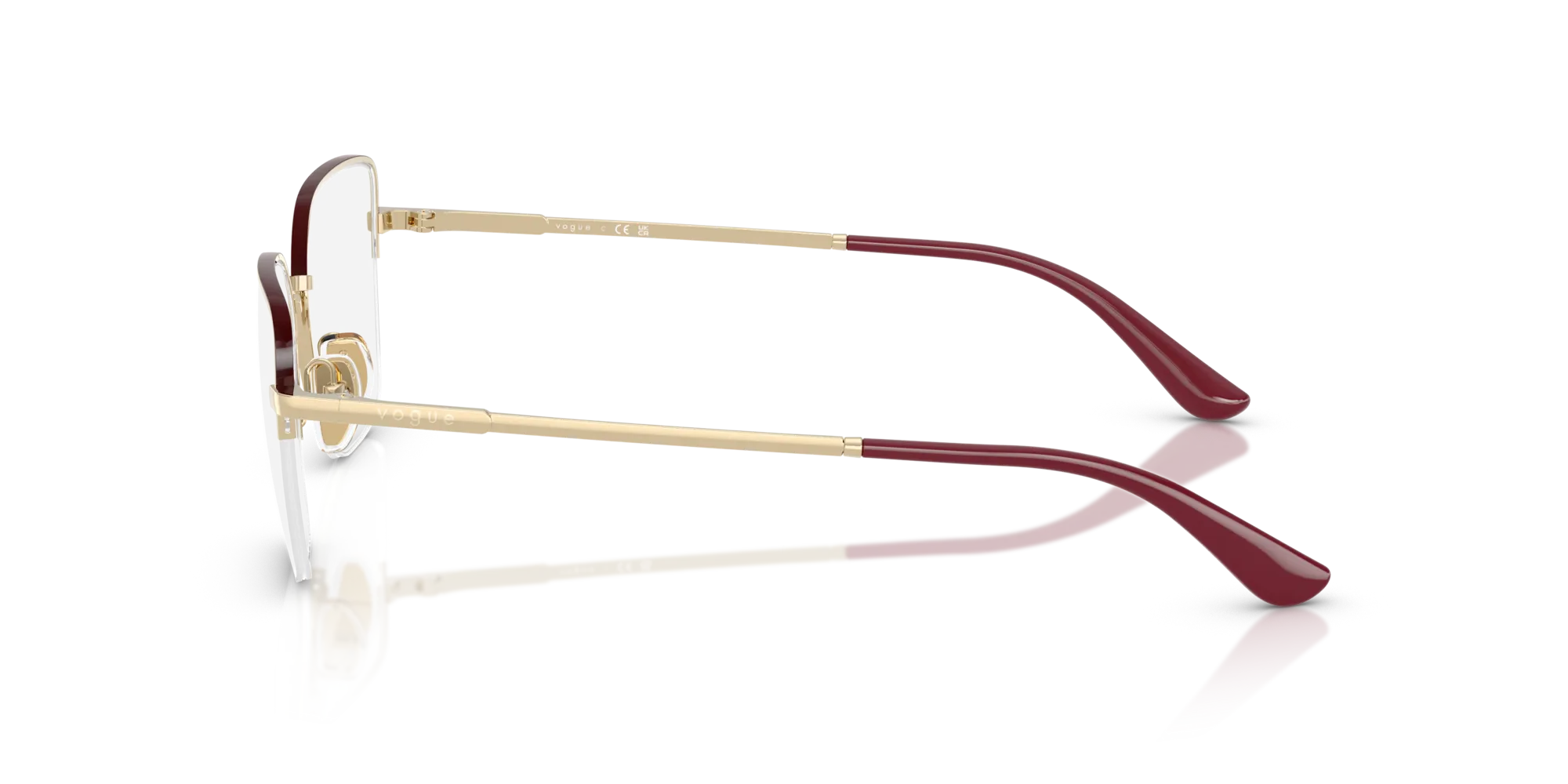 VOGUE EYEWEAR VO4331 5208 Montature da vista Metallo Oro Farfalla Normale - immagine 4