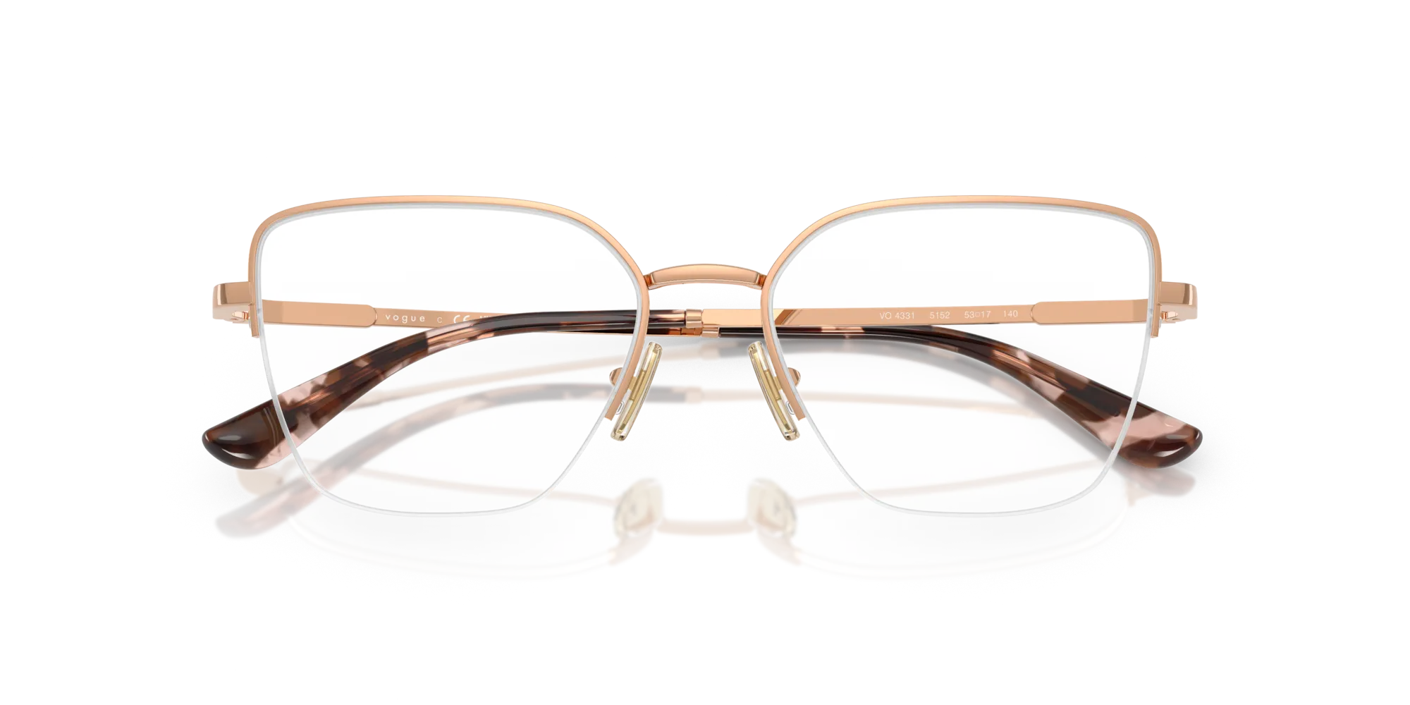 VOGUE EYEWEAR VO4331 5152 Montature da vista Metallo Oro Farfalla Normale - immagine 2