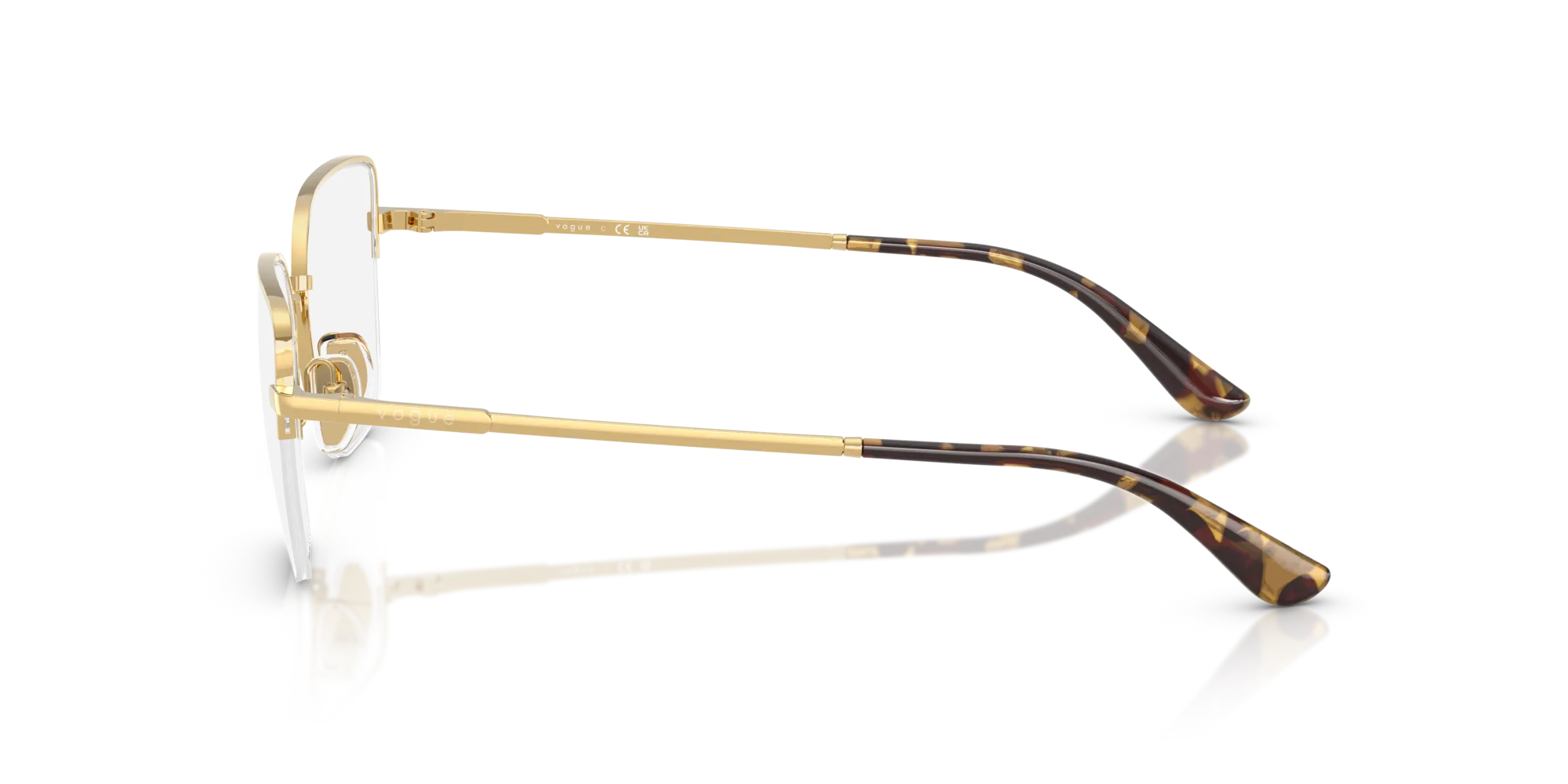 VOGUE EYEWEAR VO4331 280 Montature da vista Metallo Oro Farfalla Normale - immagine 4