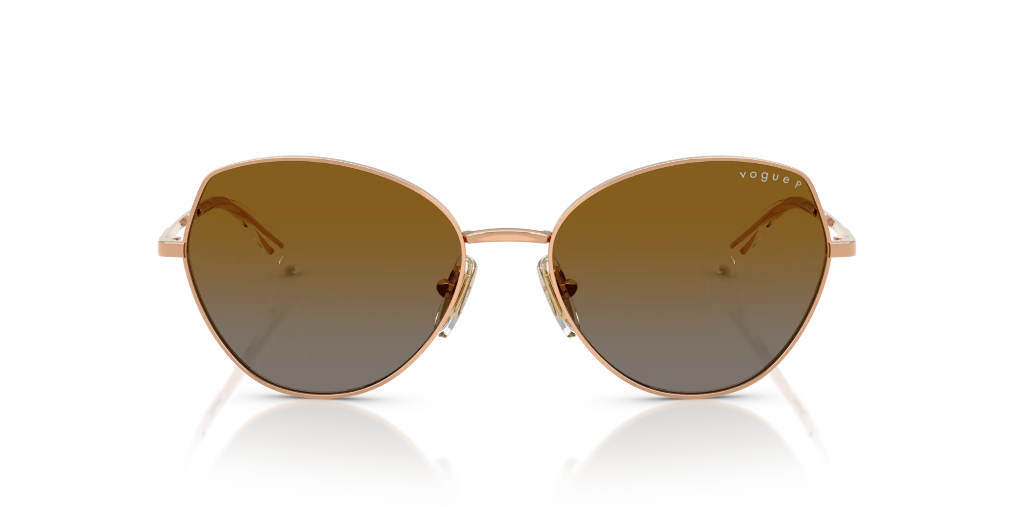 VOGUE EYEWEAR VO4330S 5152T5 Occhiali da sole Metallo Oro Grigio Geometrica Polarizzata Sfumato - immagine 3
