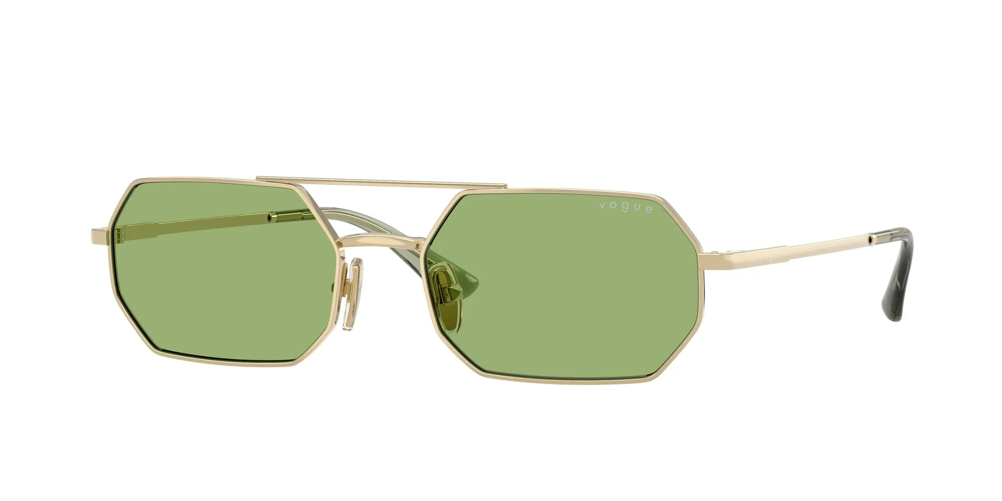VOGUE EYEWEAR VO4329S 848/2 Occhiali da sole Metallo Oro Verde Geometrica Normale - immagine 1