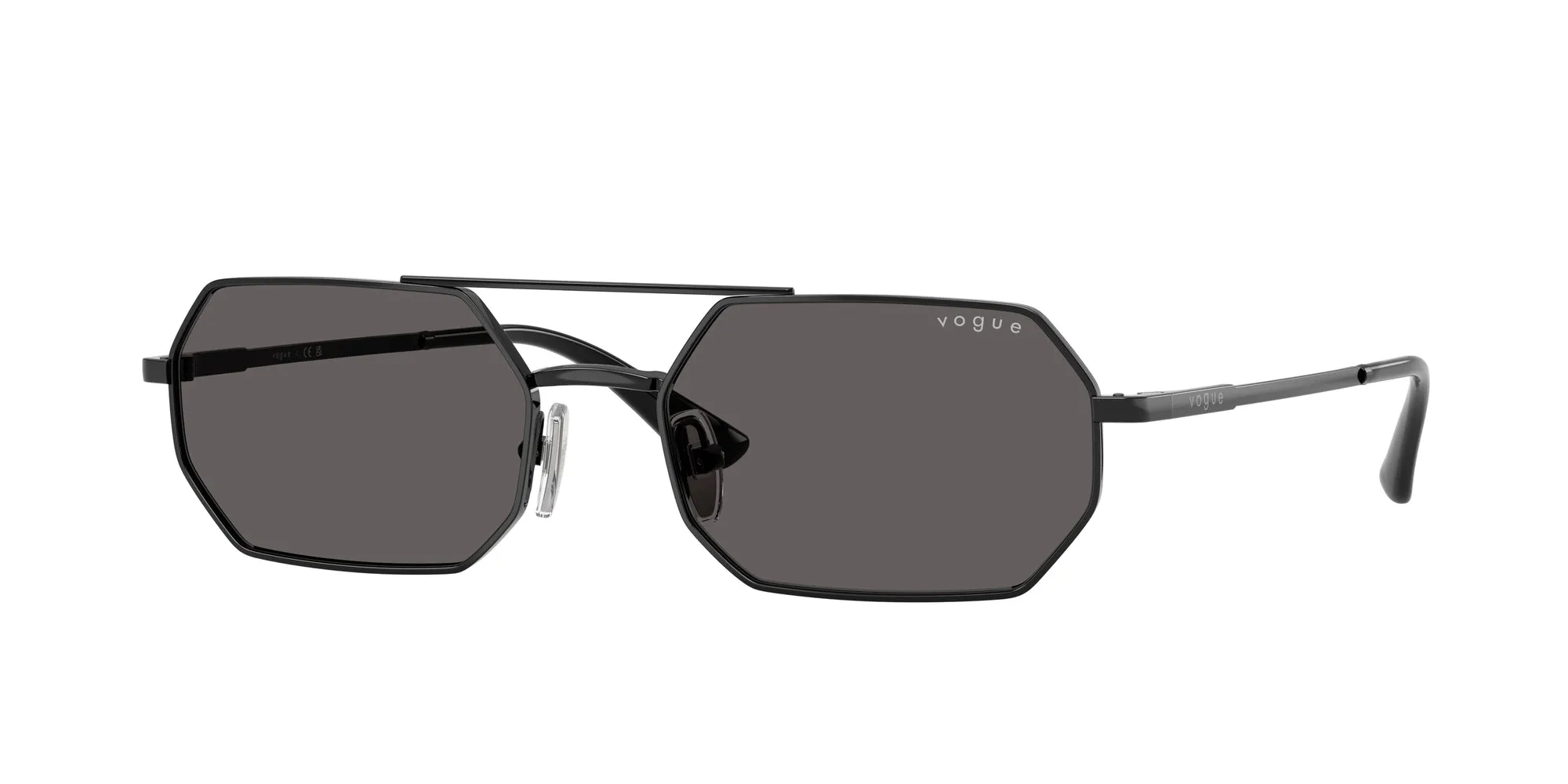 VOGUE EYEWEAR VO4329S 352/87 Occhiali da sole Metallo Nero Grigio Geometrica Normale - immagine 1