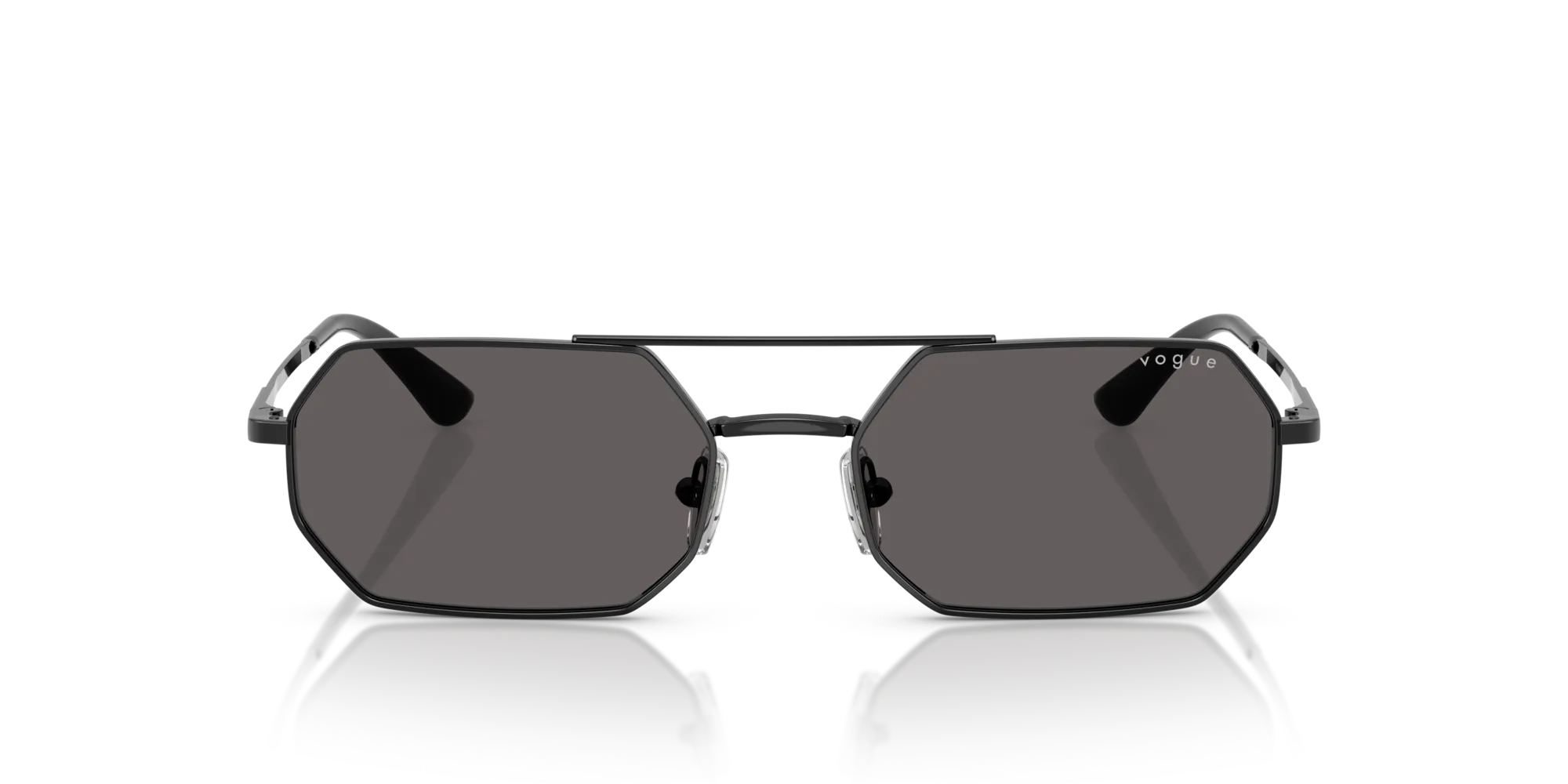 VOGUE EYEWEAR VO4329S 352/87 Occhiali da sole Metallo Nero Grigio Geometrica Normale - immagine 3