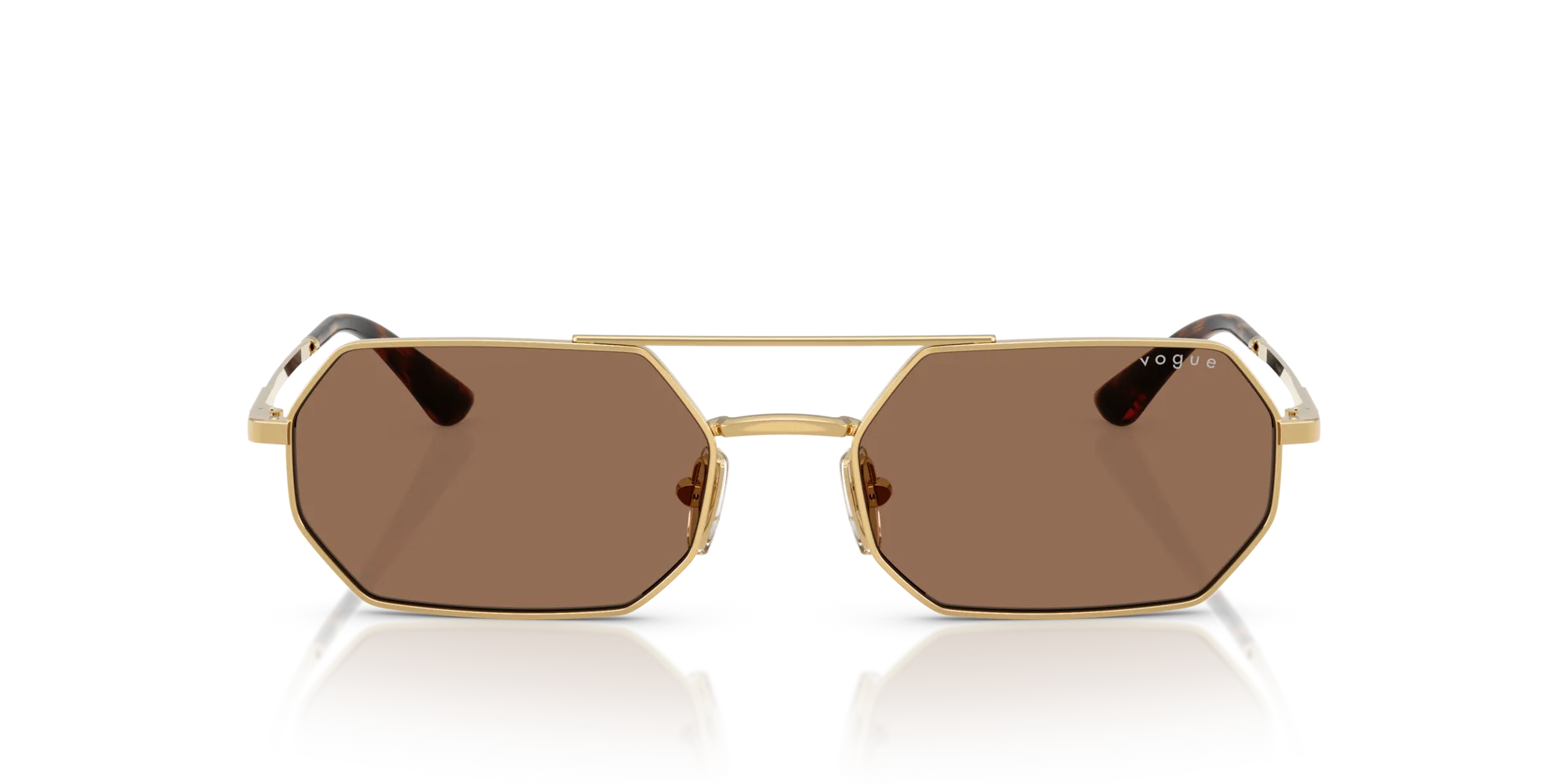 VOGUE EYEWEAR VO4329S 280/73 Occhiali da sole Metallo Oro Marrone Geometrica Normale - immagine 3