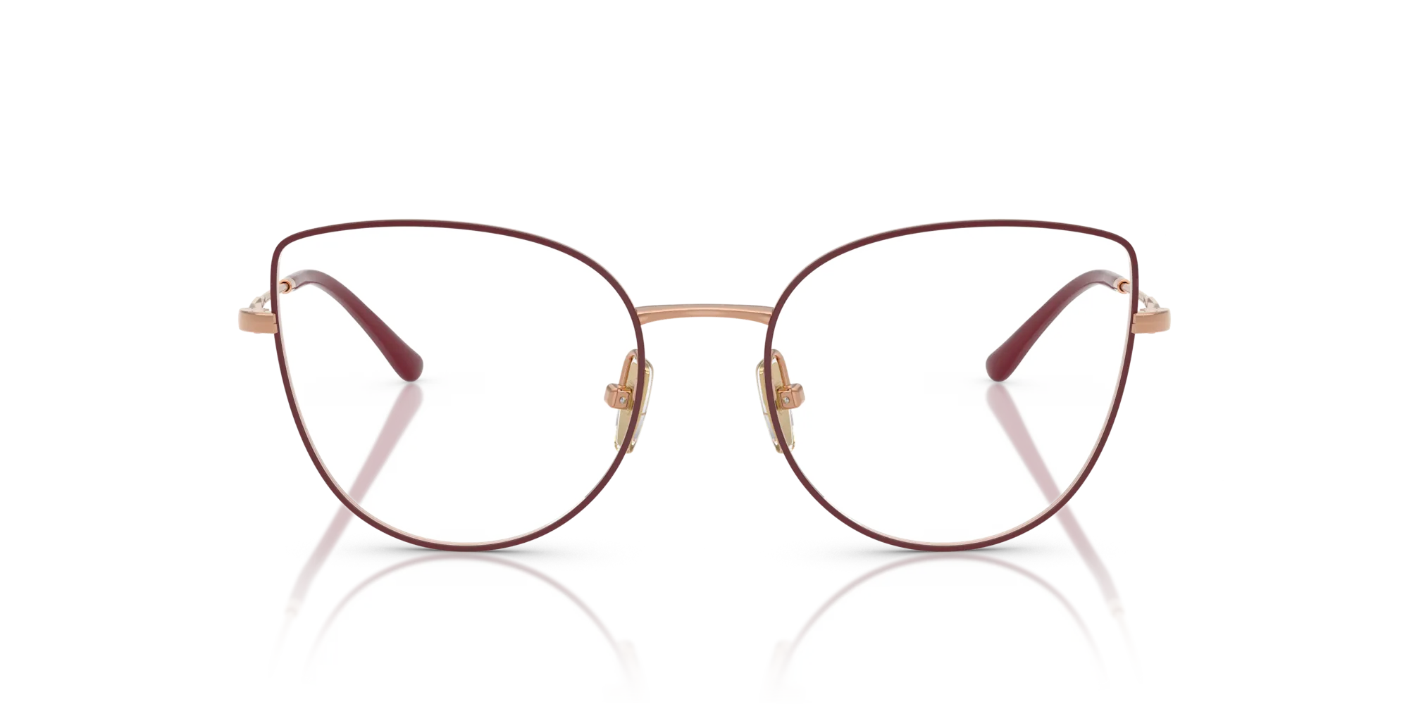 VOGUE EYEWEAR VO4298T 5194 Montature da vista Titanio Rosso Cat Eye Normale - immagine 3