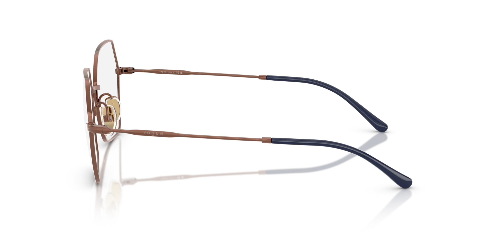 VOGUE EYEWEAR VO4297T 5212 Montature da vista Titanio Bronzo Geometrica Normale - immagine 4