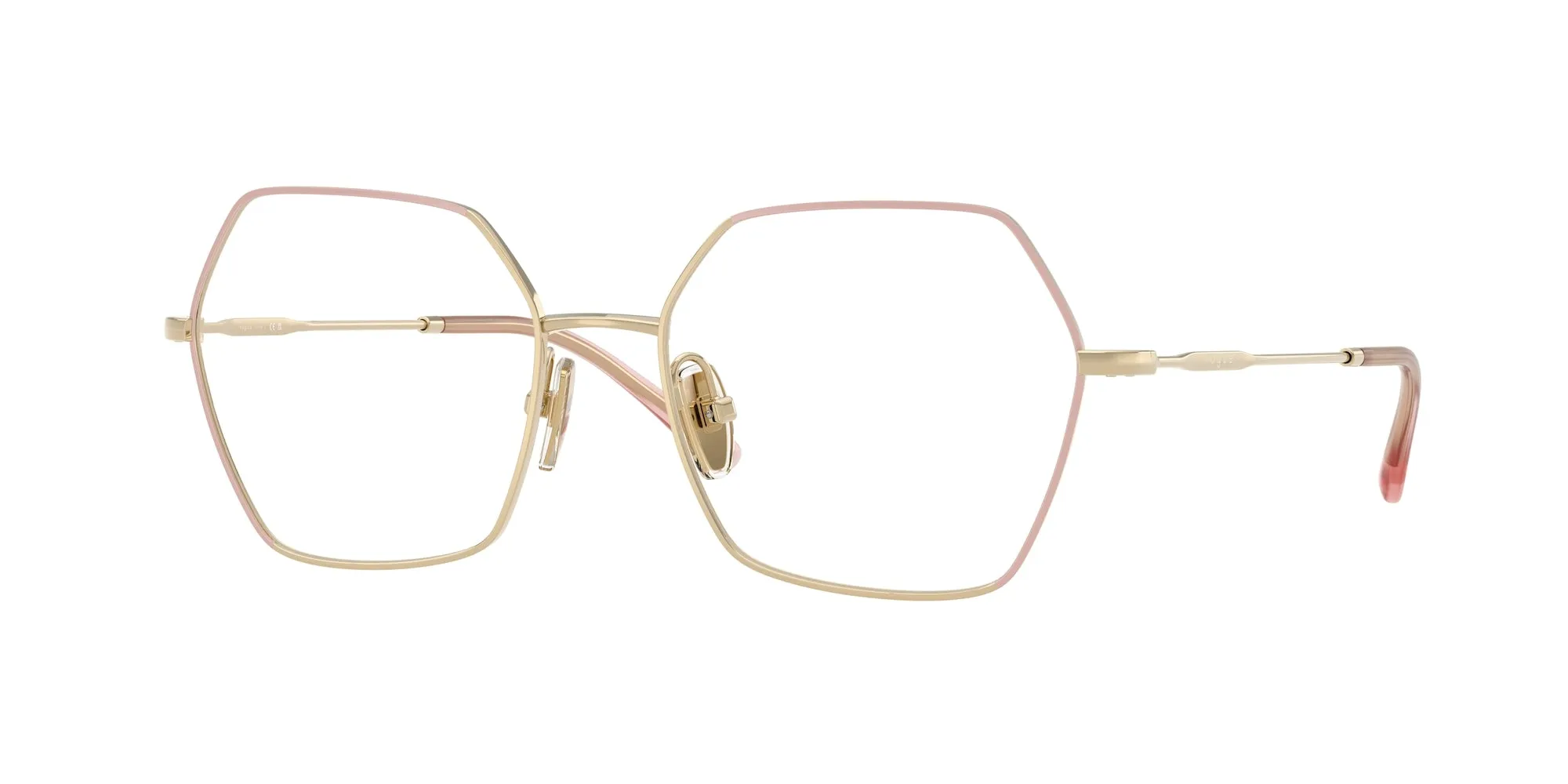VOGUE EYEWEAR VO4297T 5193 Montature da vista Titanio Marrone Geometrica Normale - immagine 1