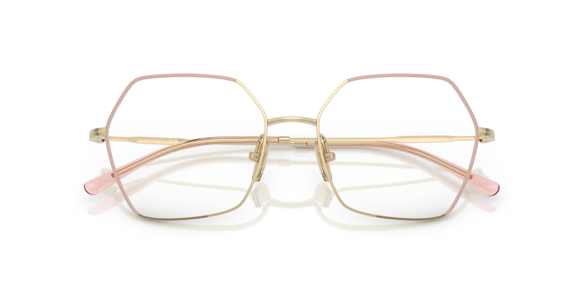 VOGUE EYEWEAR VO4297T 5193 Montature da vista Titanio Marrone Geometrica Normale - immagine 2