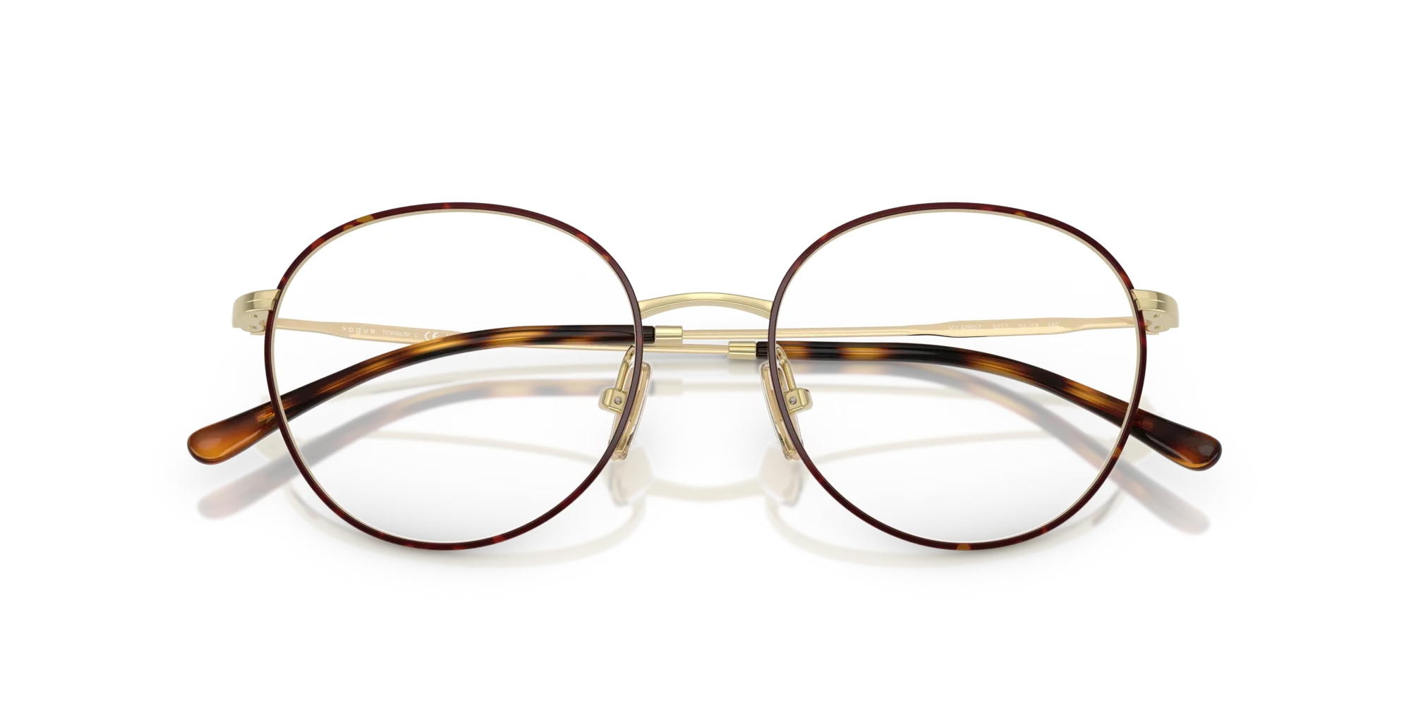 VOGUE EYEWEAR VO4280T 5213 Montature da vista Titanio Havana Pantos Normale - immagine 2