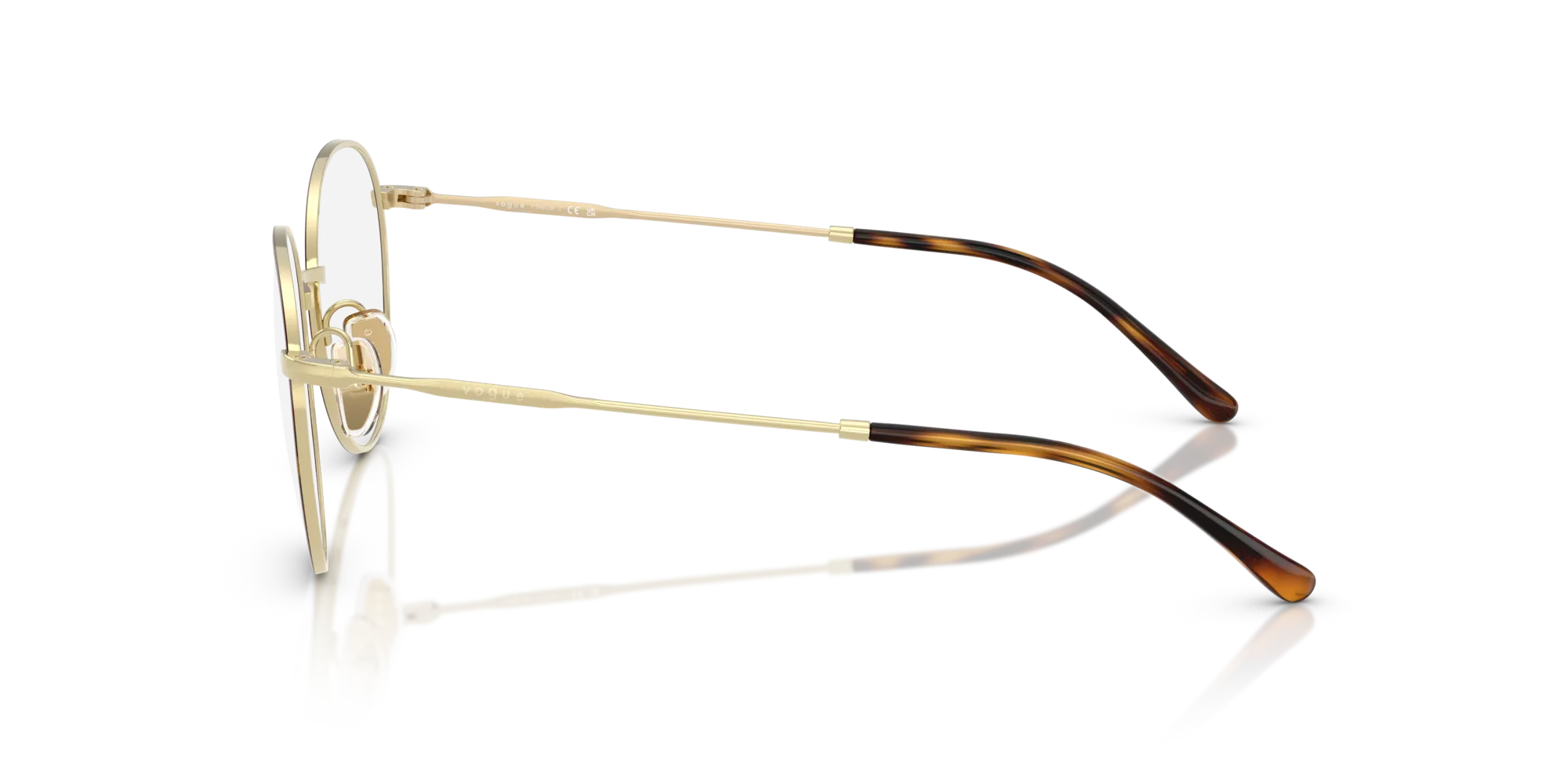 VOGUE EYEWEAR VO4280T 5213 Montature da vista Titanio Havana Pantos Normale - immagine 4