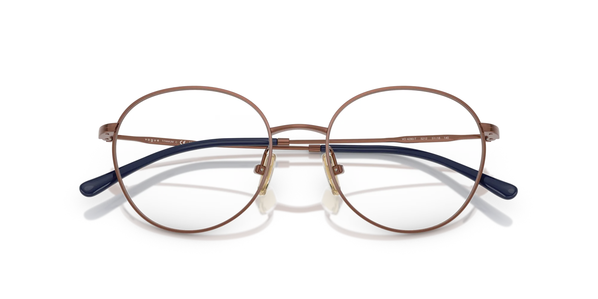 VOGUE EYEWEAR VO4280T 5212 Montature da vista Titanio Bronzo Pantos Normale - immagine 2