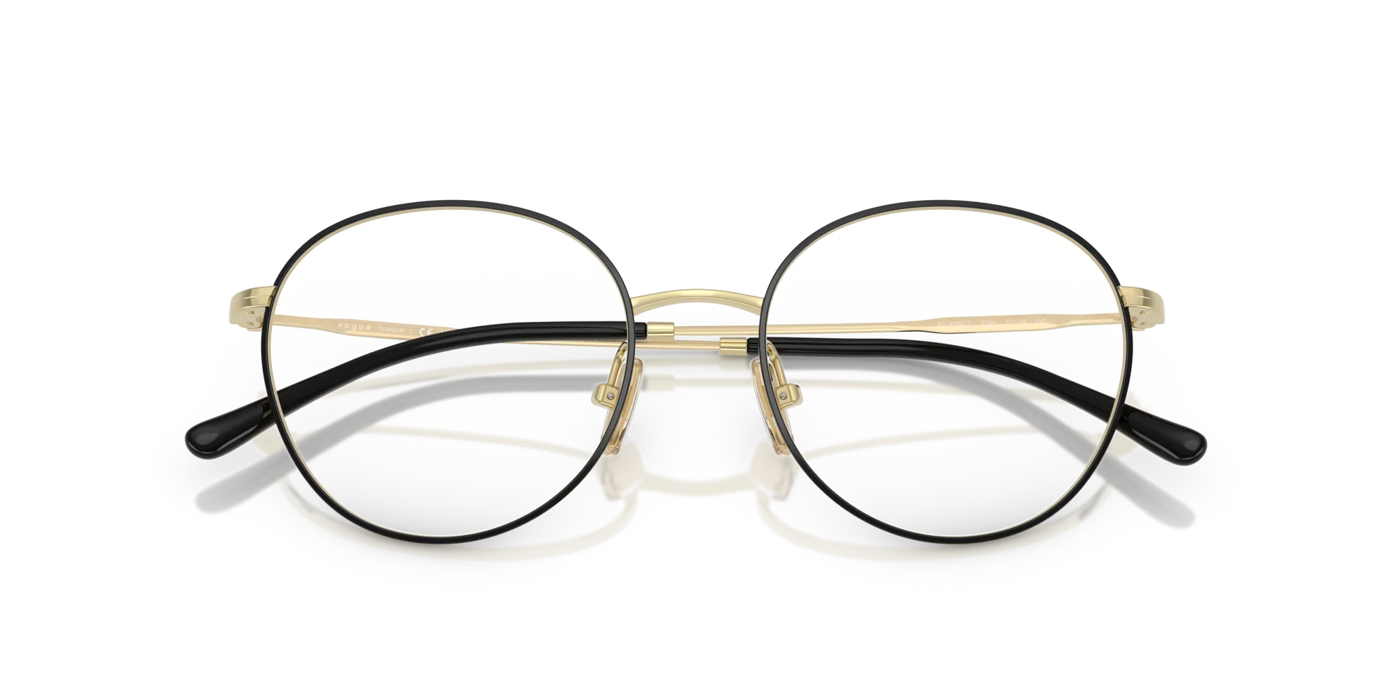 VOGUE EYEWEAR VO4280T 5195 Montature da vista Titanio Nero Pantos Normale - immagine 2