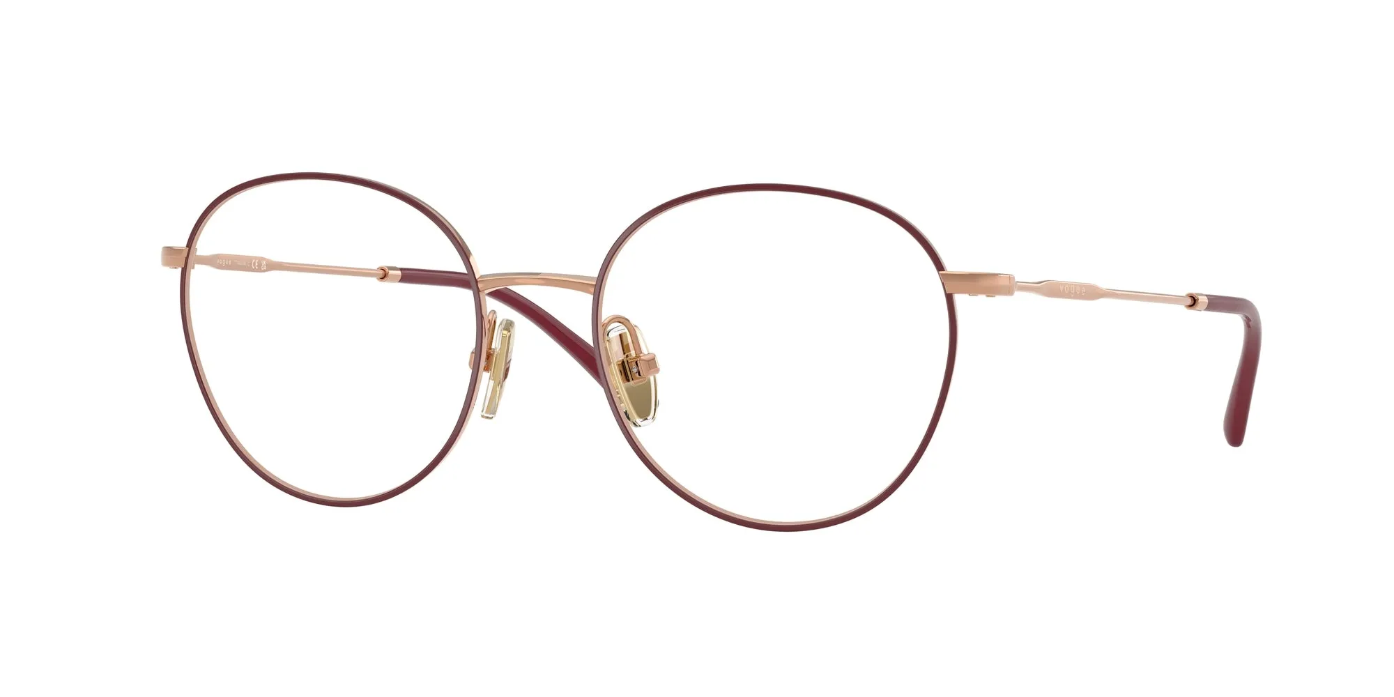 VOGUE EYEWEAR VO4280T 5194 Montature da vista Titanio Rosso Pantos Normale - immagine 1