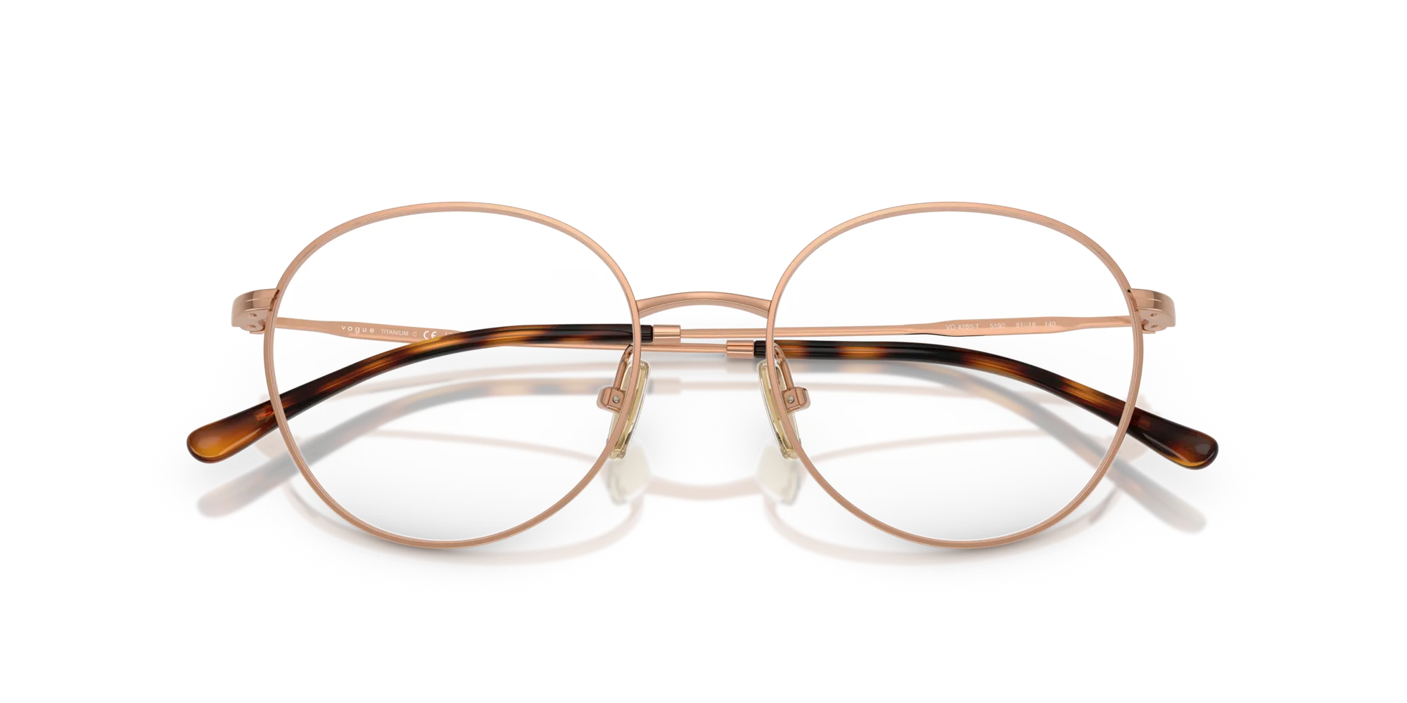 VOGUE EYEWEAR VO4280T 5192 Montature da vista Titanio Oro Pantos Normale - immagine 2