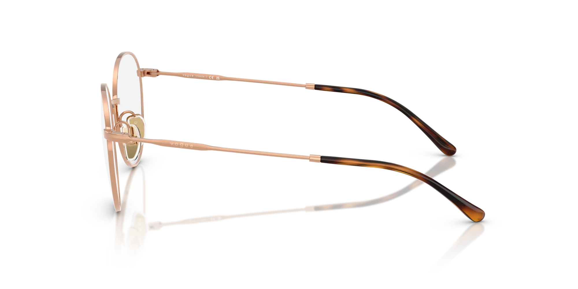 VOGUE EYEWEAR VO4280T 5192 Montature da vista Titanio Oro Pantos Normale - immagine 4