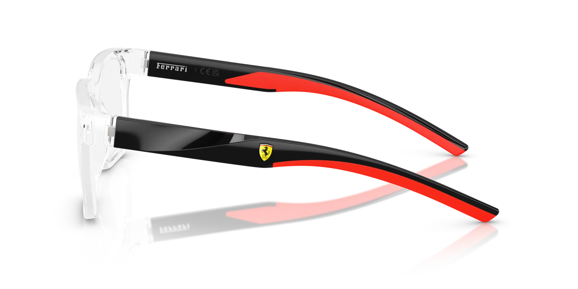 Ferrari Scuderia FZ8016U 529 Montature da vista Iniettato Trasparente Squadrata Normale - immagine 4
