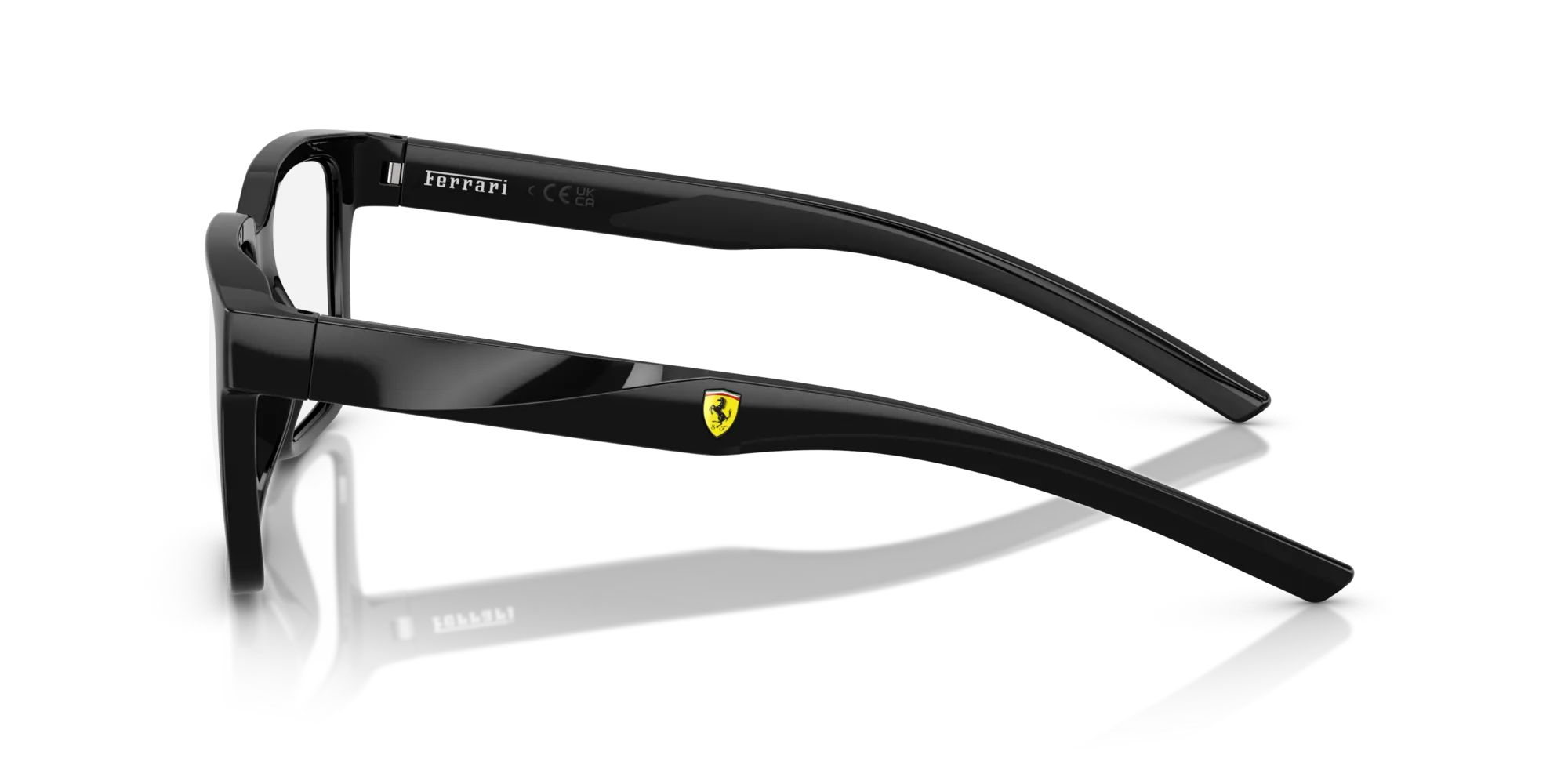 Ferrari Scuderia FZ8016U 501 Montature da vista Iniettato Nero Squadrata Normale - immagine 4