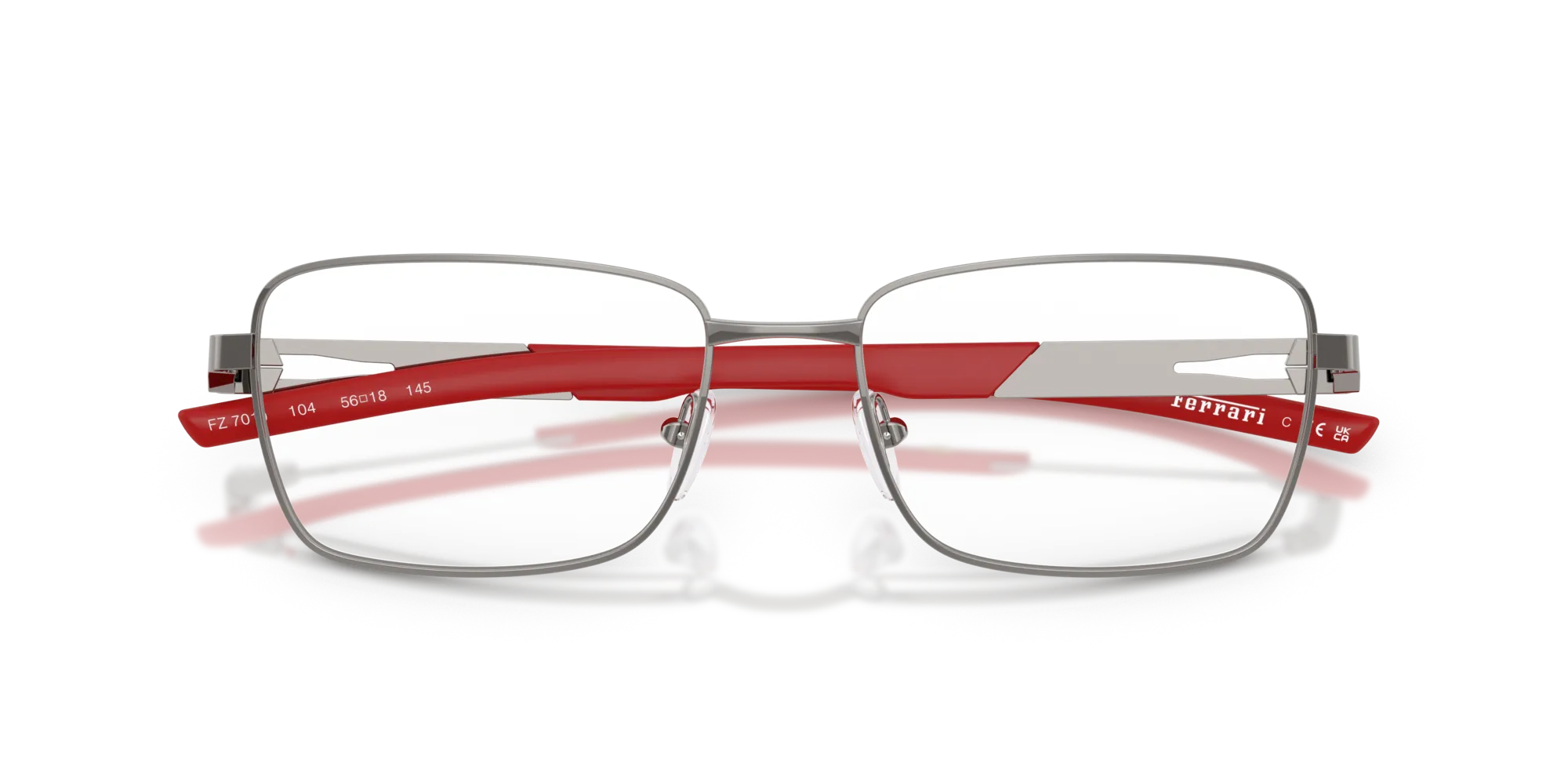 Ferrari Scuderia FZ7010 104 Montature da vista Metallo Grigio Squadrata Normale - immagine 2