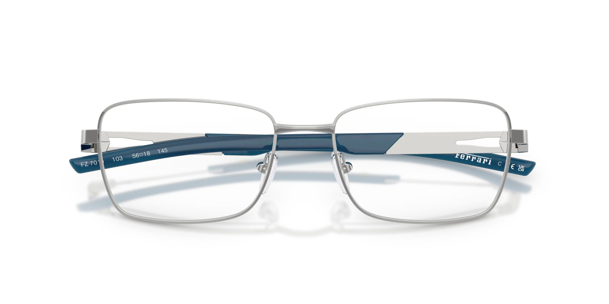 Ferrari Scuderia FZ7010 103 Montature da vista Metallo Argento Squadrata Normale - immagine 2