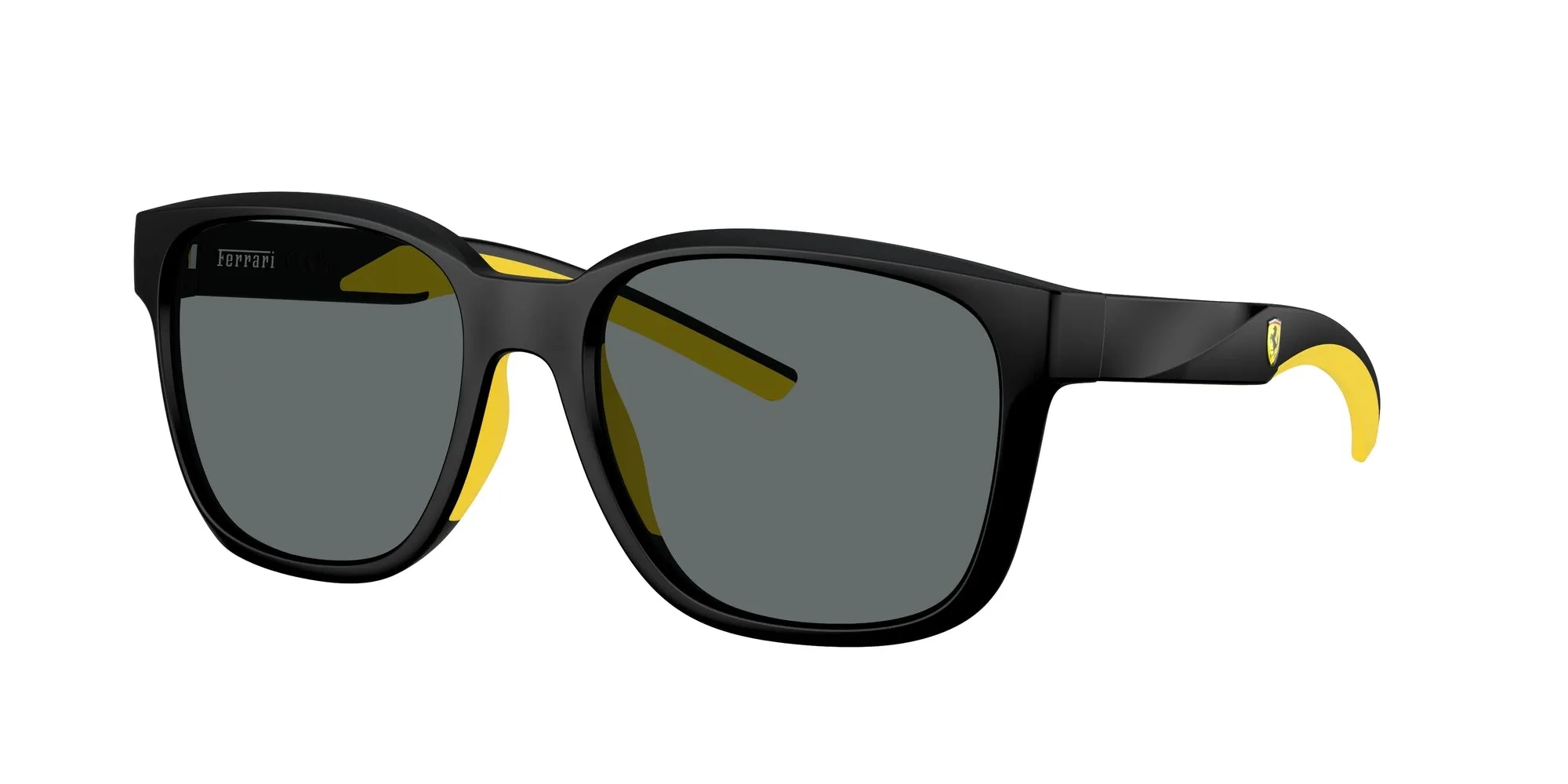 Ferrari Scuderia FZ6019D 504/81 Occhiali da sole Iniettato Nero Grigio Squadrata Polarizzata - immagine 1