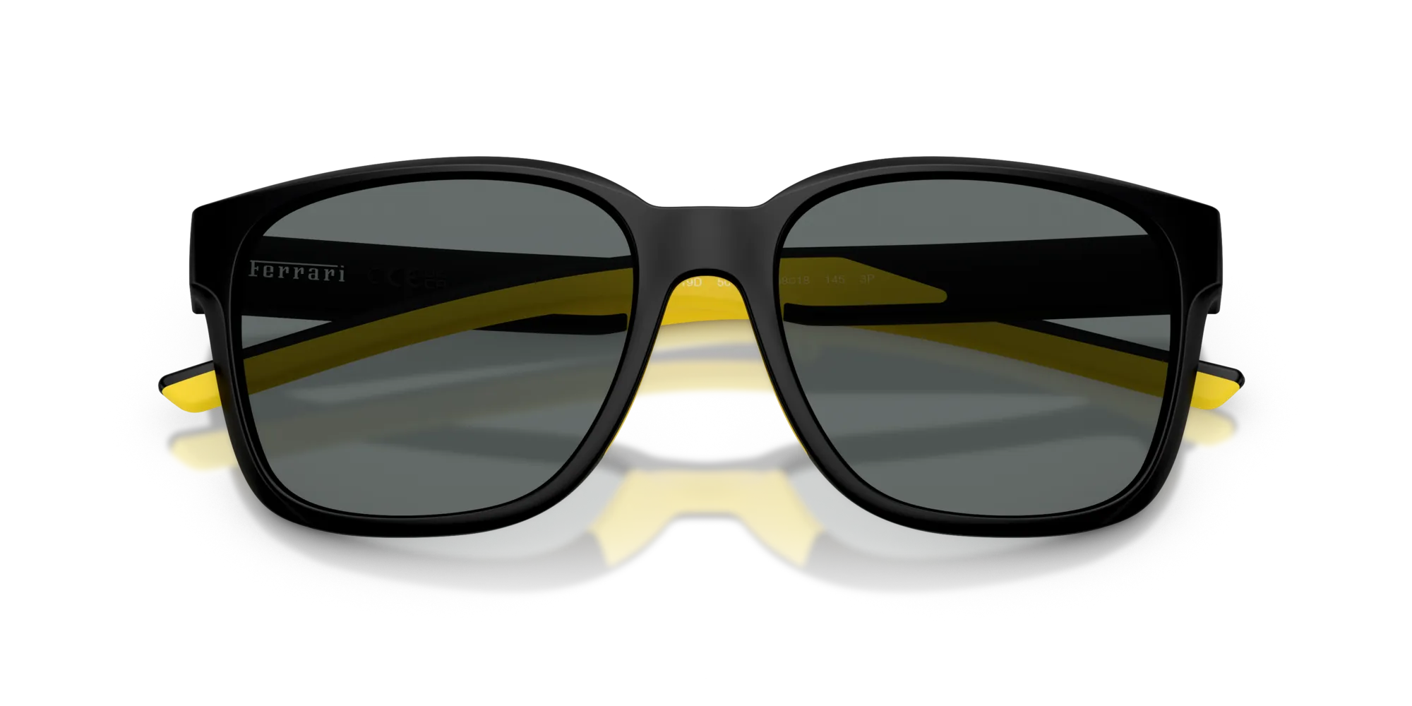 Ferrari Scuderia FZ6019D 504/81 Occhiali da sole Iniettato Nero Grigio Squadrata Polarizzata - immagine 2