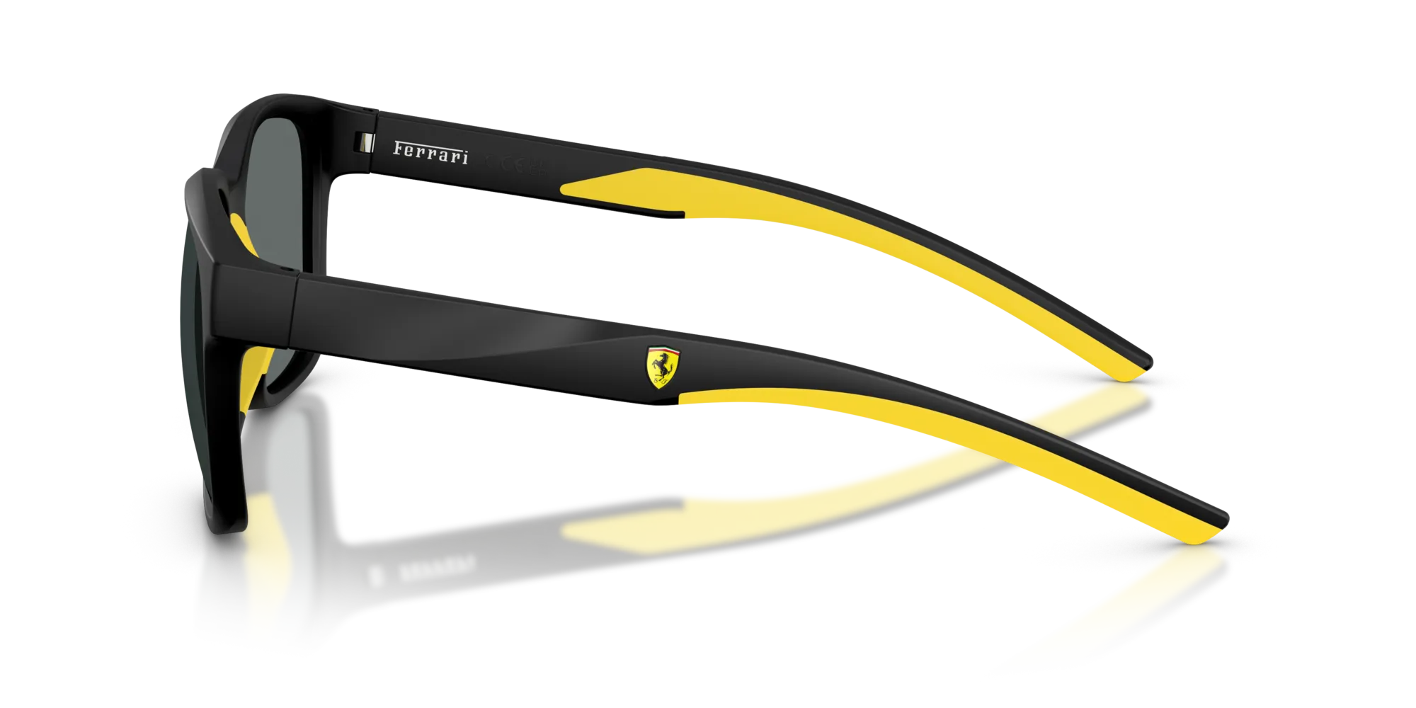 Ferrari Scuderia FZ6019D 504/81 Occhiali da sole Iniettato Nero Grigio Squadrata Polarizzata - immagine 4