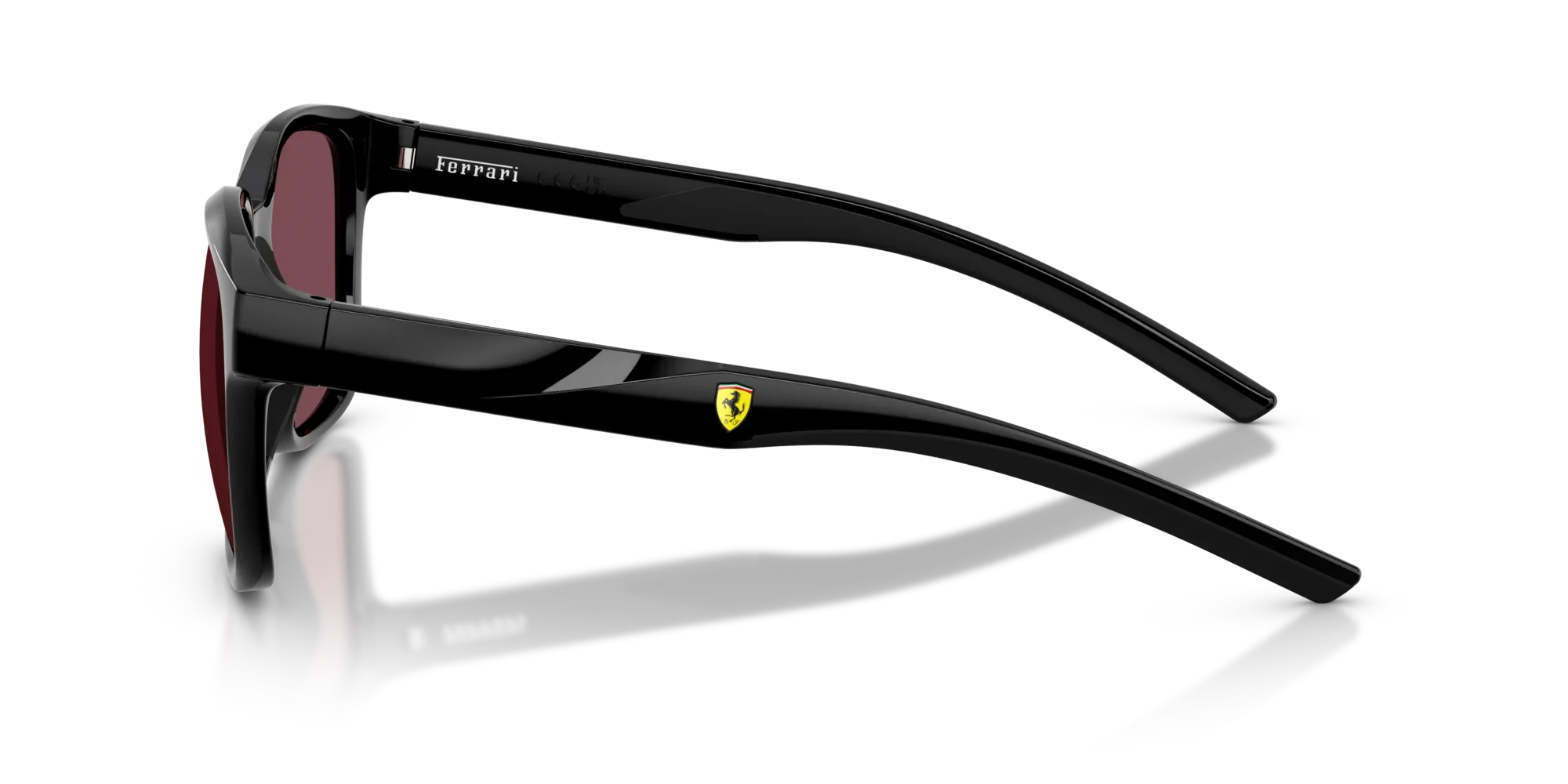 Ferrari Scuderia FZ6019D 501/1E Occhiali da sole Iniettato Nero Rosso Squadrata Normale - immagine 4