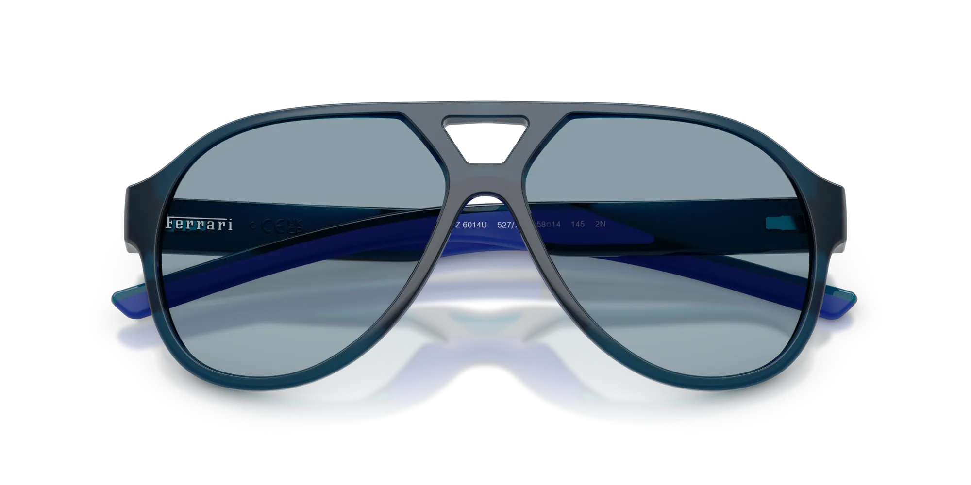 Ferrari Scuderia FZ6014U 527/72 Occhiali da sole Iniettato Blu Blu Pilot Normale - immagine 2