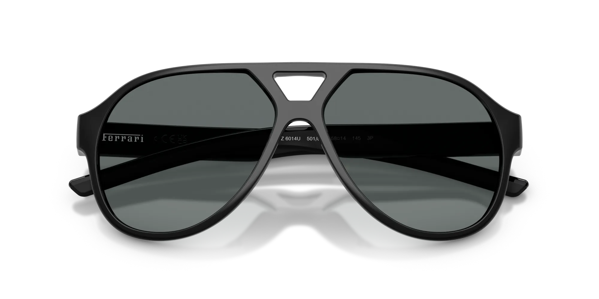 Ferrari Scuderia FZ6014U 501/81 Occhiali da sole Iniettato Nero Grigio Pilot Polarizzata - immagine 2