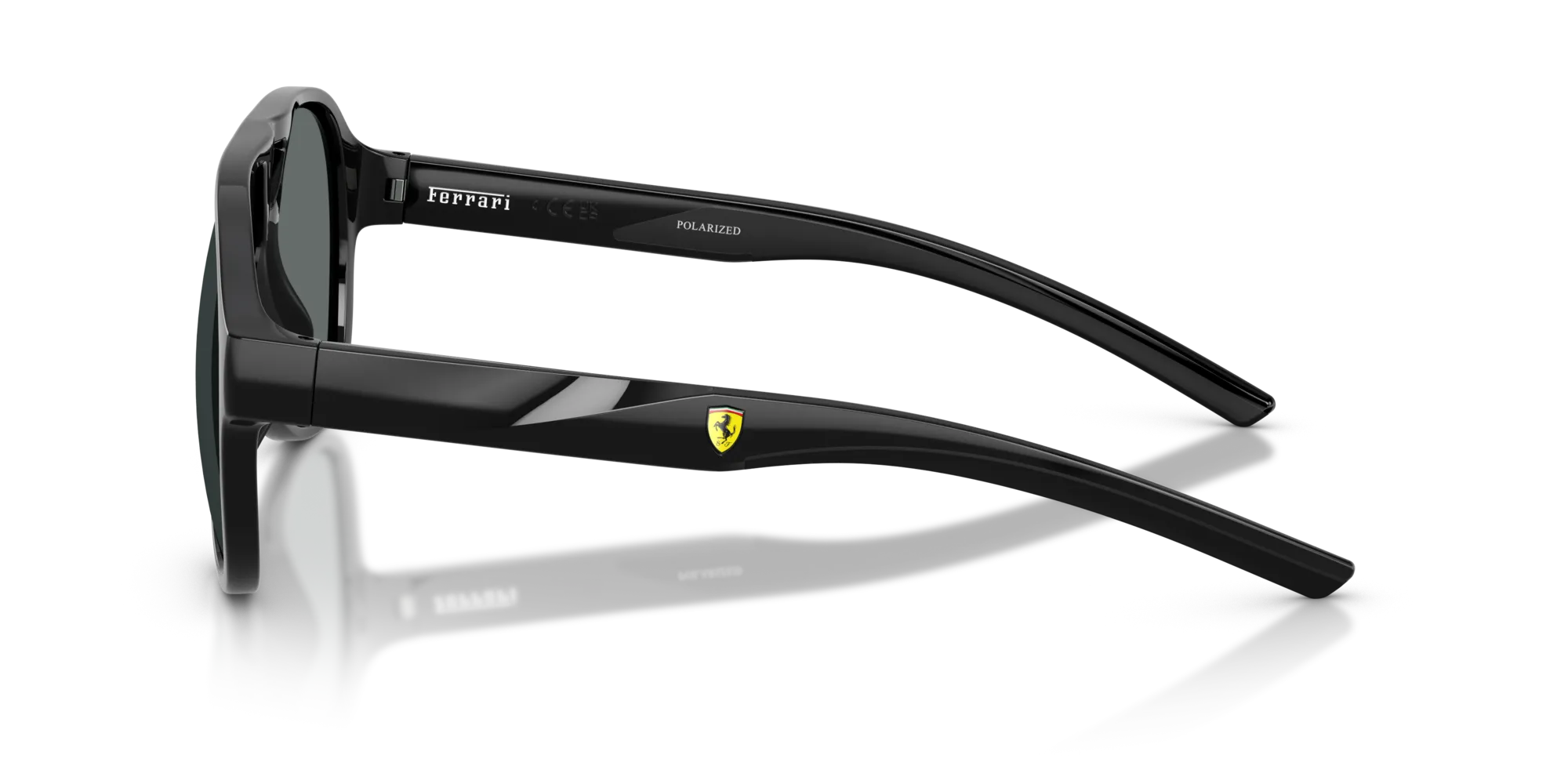 Ferrari Scuderia FZ6014U 501/81 Occhiali da sole Iniettato Nero Grigio Pilot Polarizzata - immagine 4