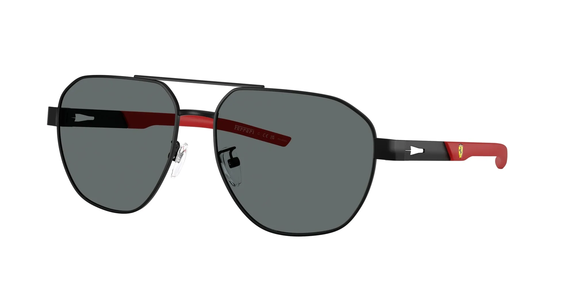 Ferrari Scuderia FZ5004D 101/81 Occhiali da sole Metallo Nero Grigio Geometrica Polarizzata - immagine 1