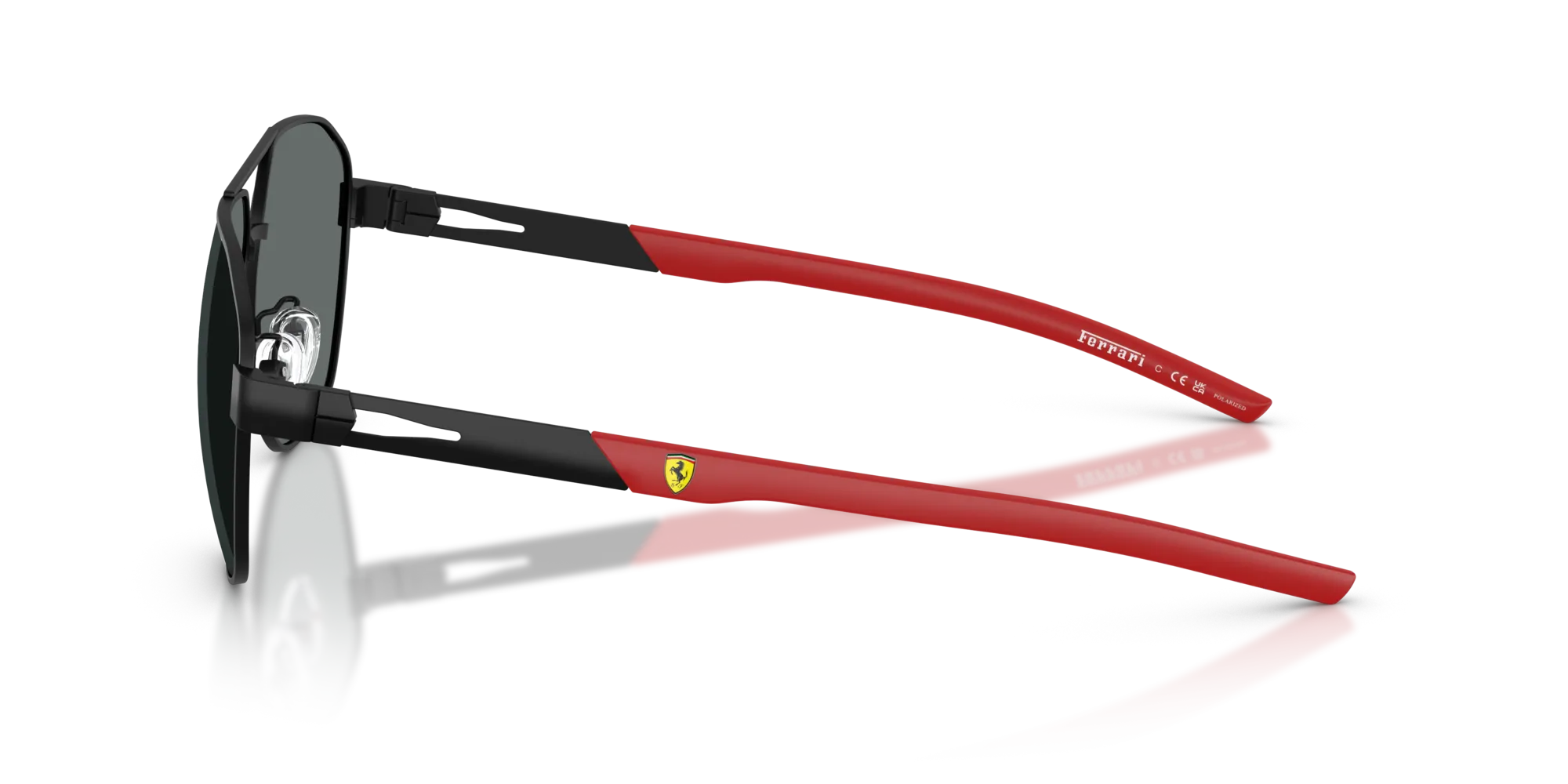 Ferrari Scuderia FZ5004D 101/81 Occhiali da sole Metallo Nero Grigio Geometrica Polarizzata - immagine 4